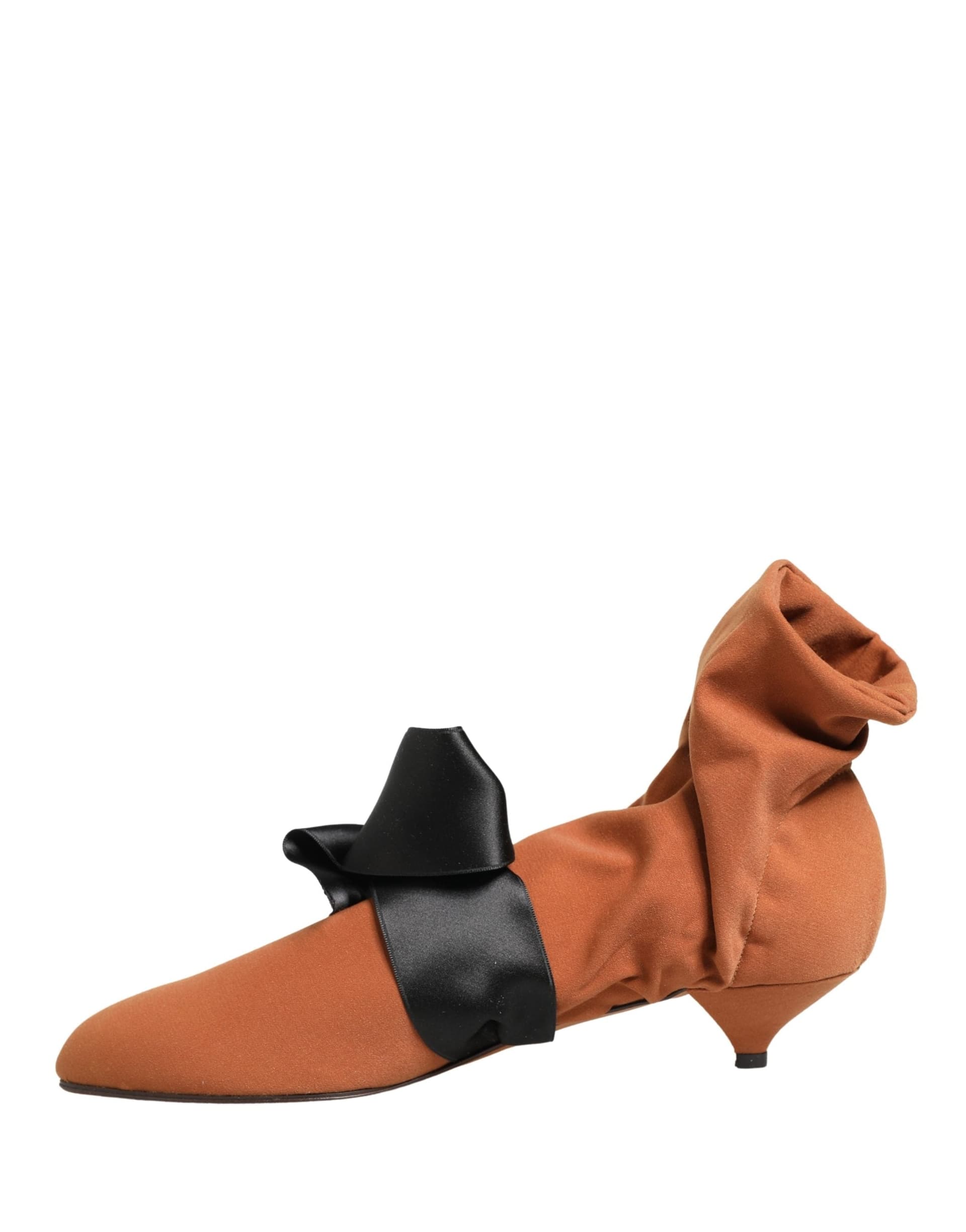 Dolce & Gabbana Brown Black Suede Boots Shoes - 7