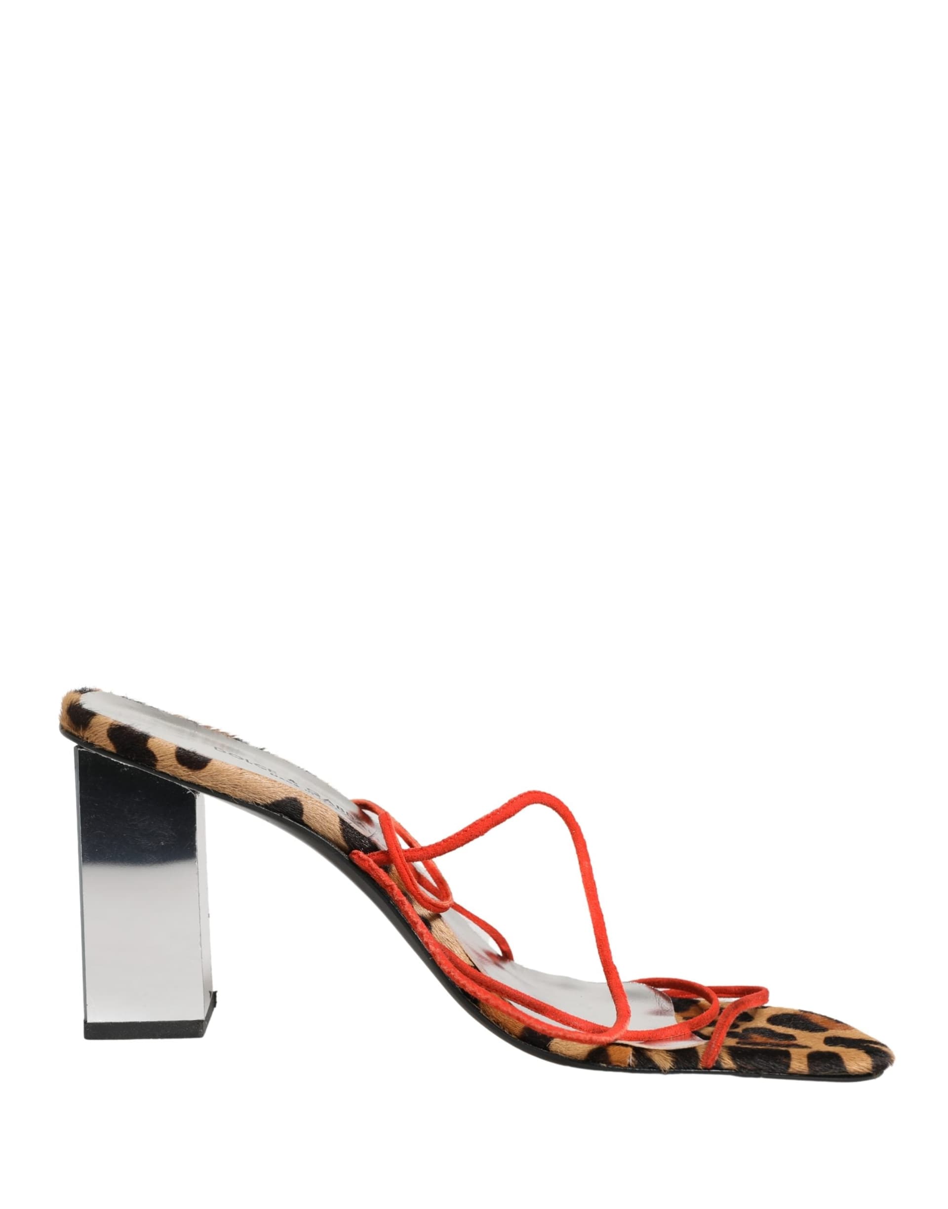 Dolce & Gabbana Multicolor Leather Block Heels Sandals Shoes - 2