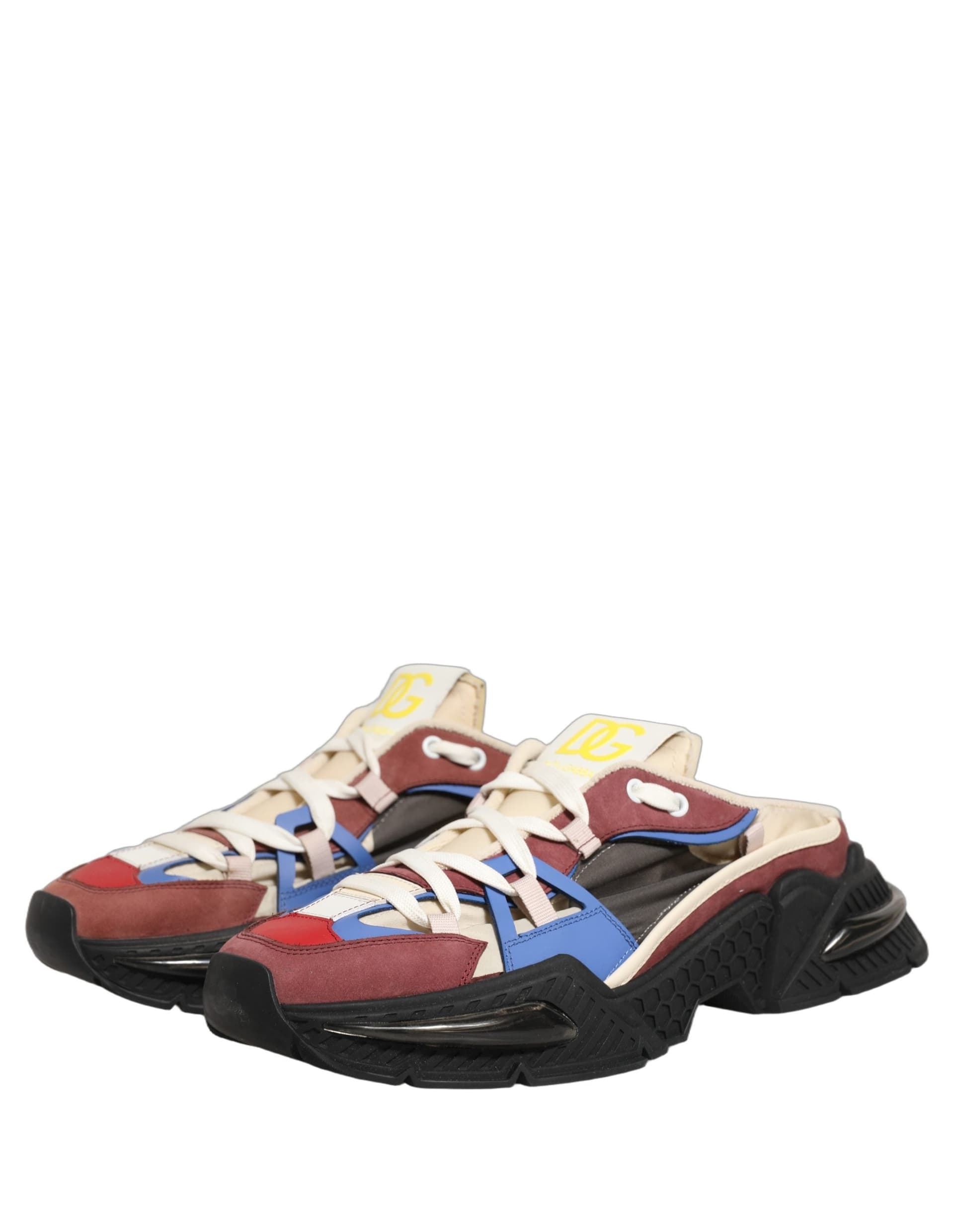 Dolce & Gabbana Multicolor Panelled Airmaster Sneakers Shoes - 4