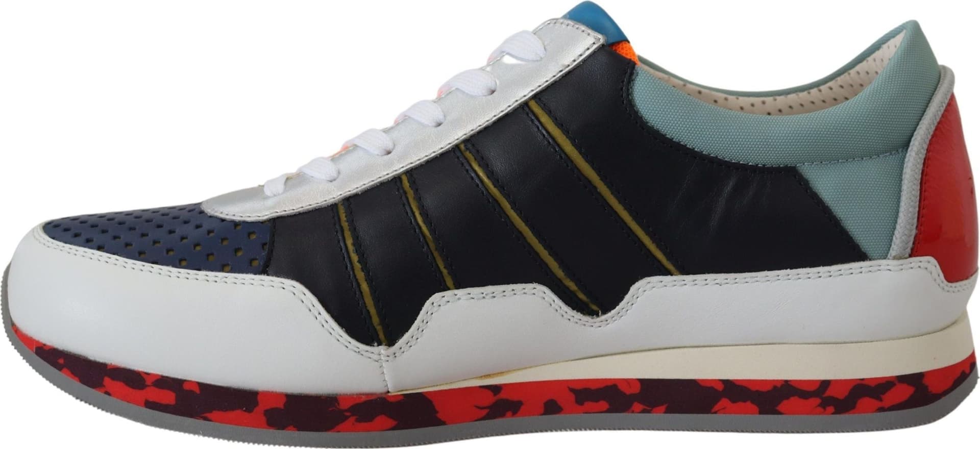 Dolce & Gabbana Multicolor Leather Sport Low Top Sneakers - 3