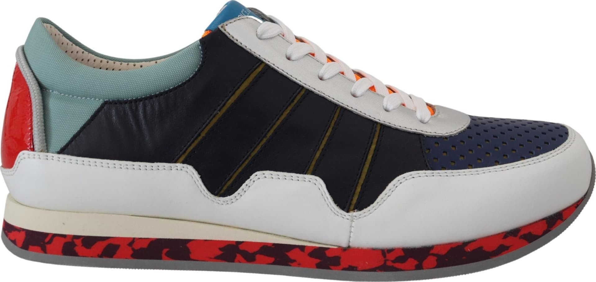 Dolce & Gabbana Multicolor Leather Sport Low Top Sneakers - 4