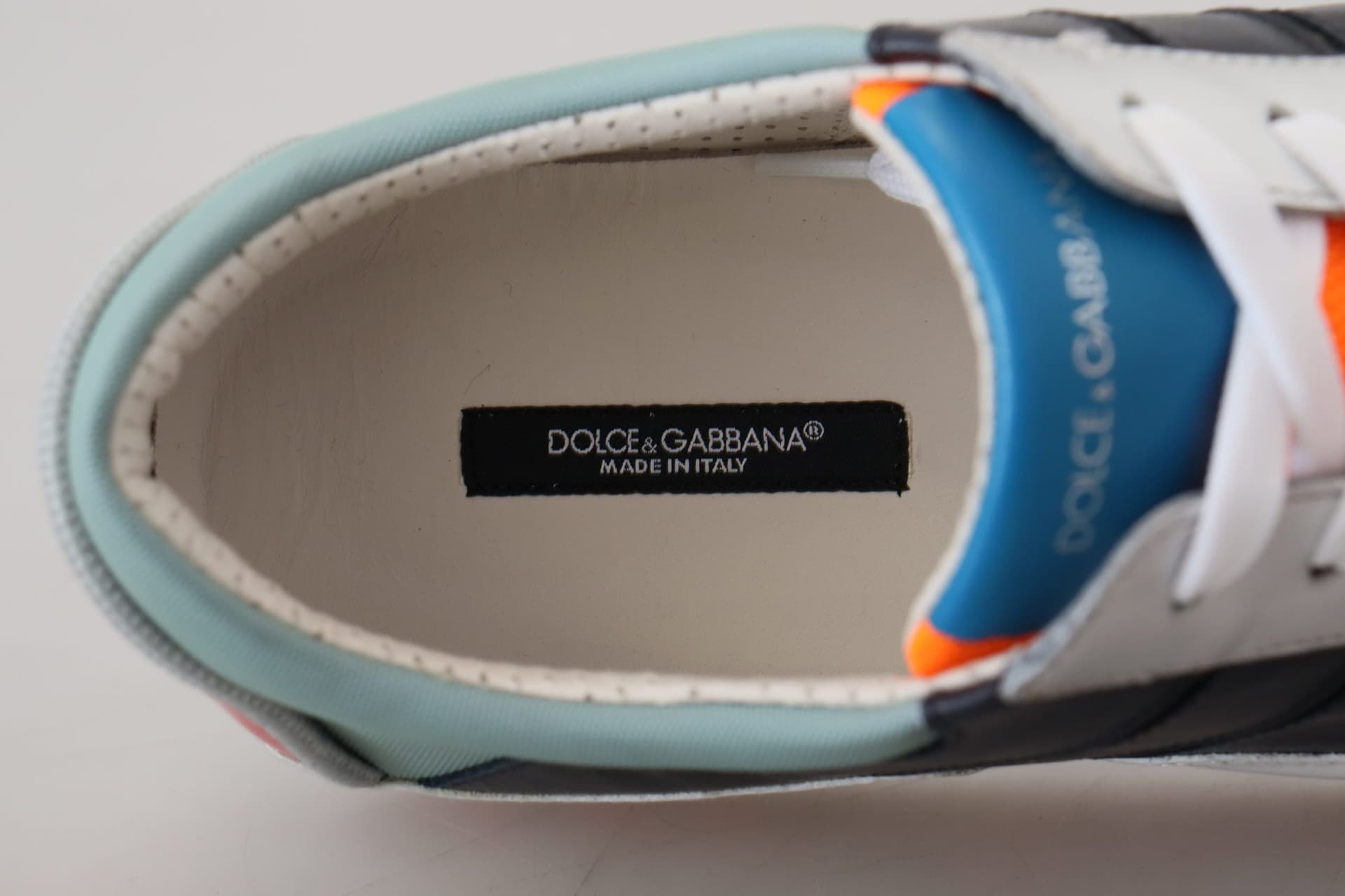 Dolce & Gabbana Multicolor Leather Sport Low Top Sneakers - 7