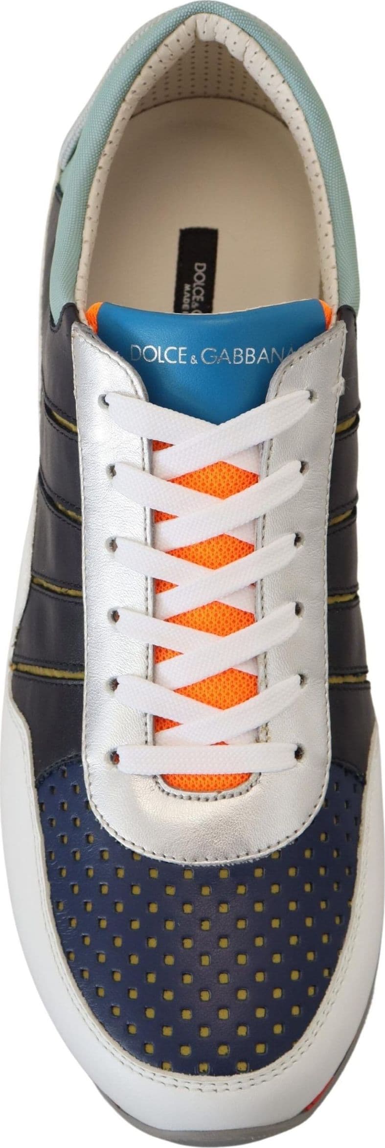 Dolce & Gabbana Multicolor Leather Sport Low Top Sneakers - 8