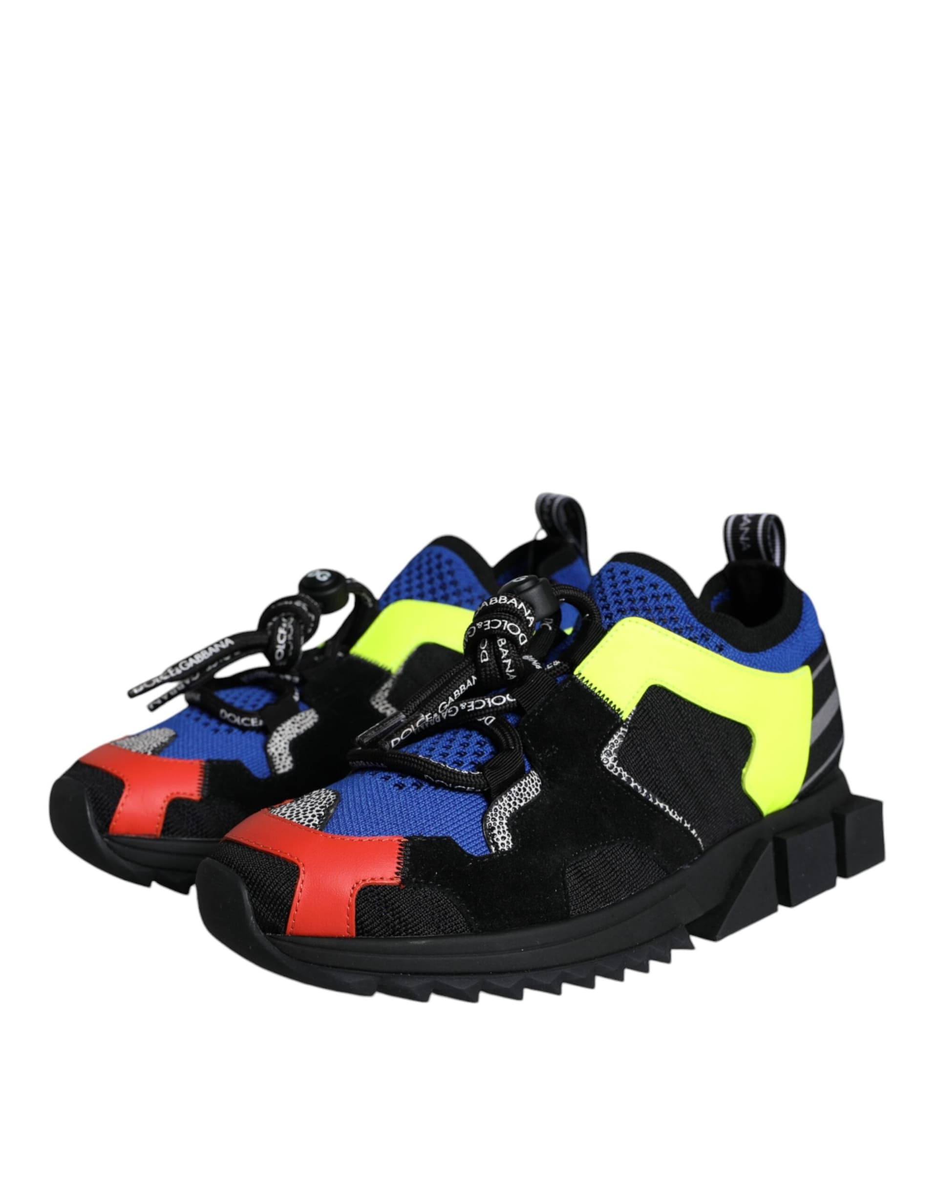 Dolce & Gabbana Multicolor Mesh Sorrento Trekking Sneakers Shoes - 2