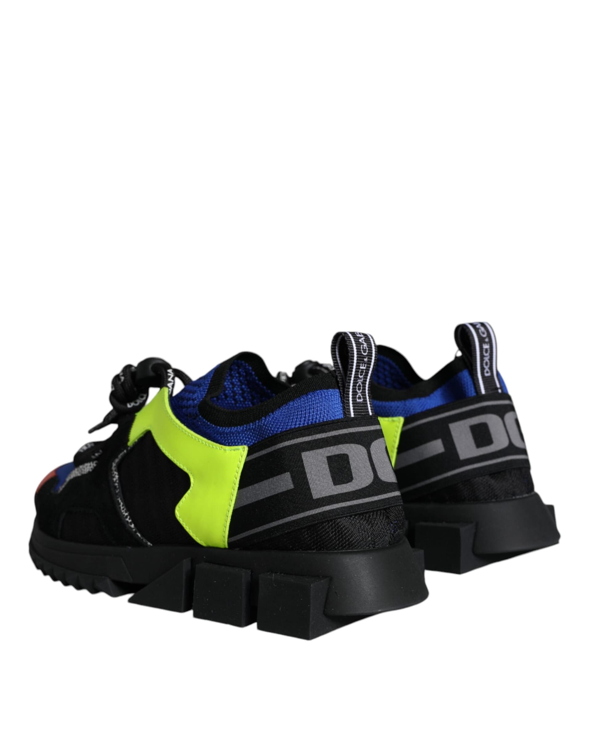 Dolce & Gabbana Multicolor Mesh Sorrento Trekking Sneakers Shoes - 3