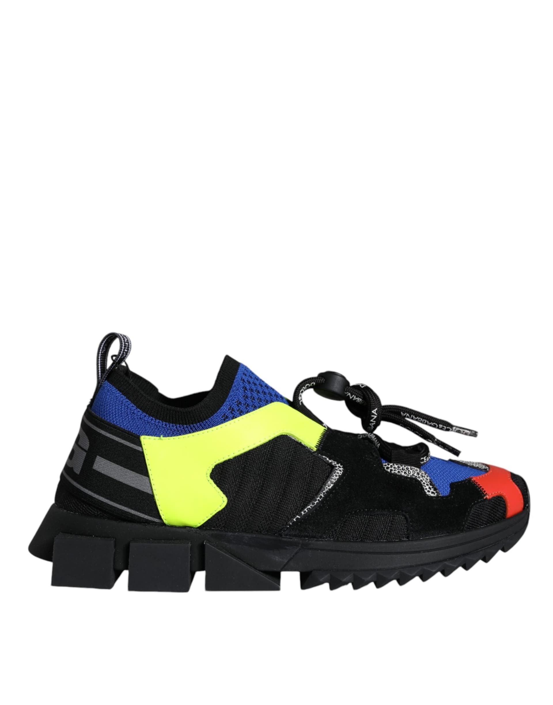 Dolce & Gabbana Multicolor Mesh Sorrento Trekking Sneakers Shoes - 7