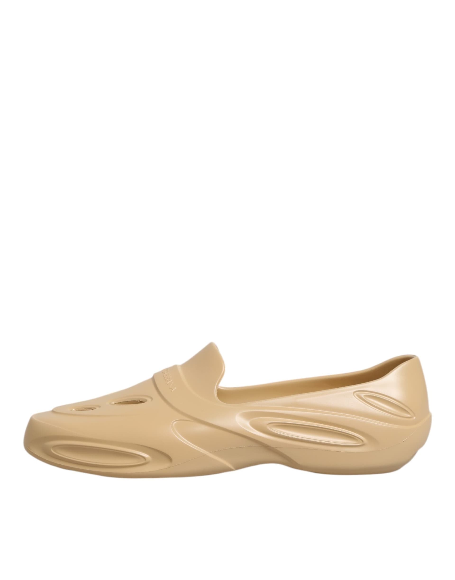Dolce & Gabbana Beige Rubber Slides Low Top Sneakers Shoes - 5