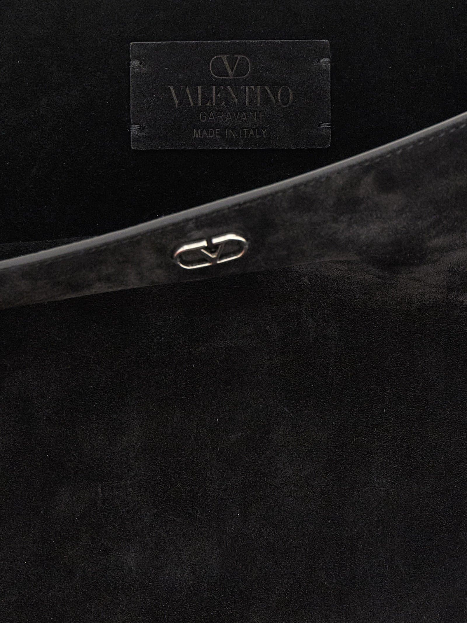 Valentino Garavani Black Calfskin Shoulder Bag - 4