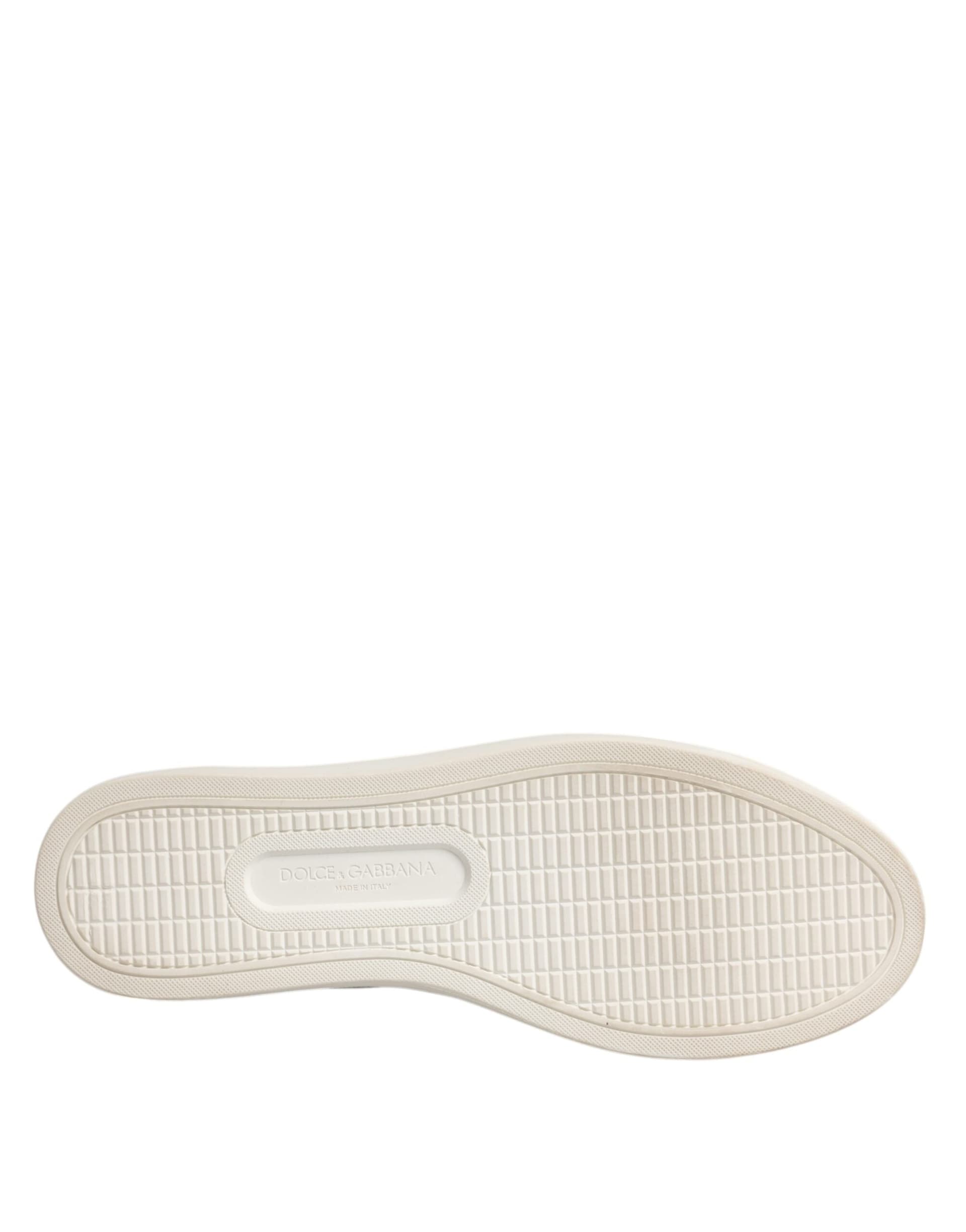 Dolce & Gabbana White Classic Calf Leather Sneakers Shoes - 5