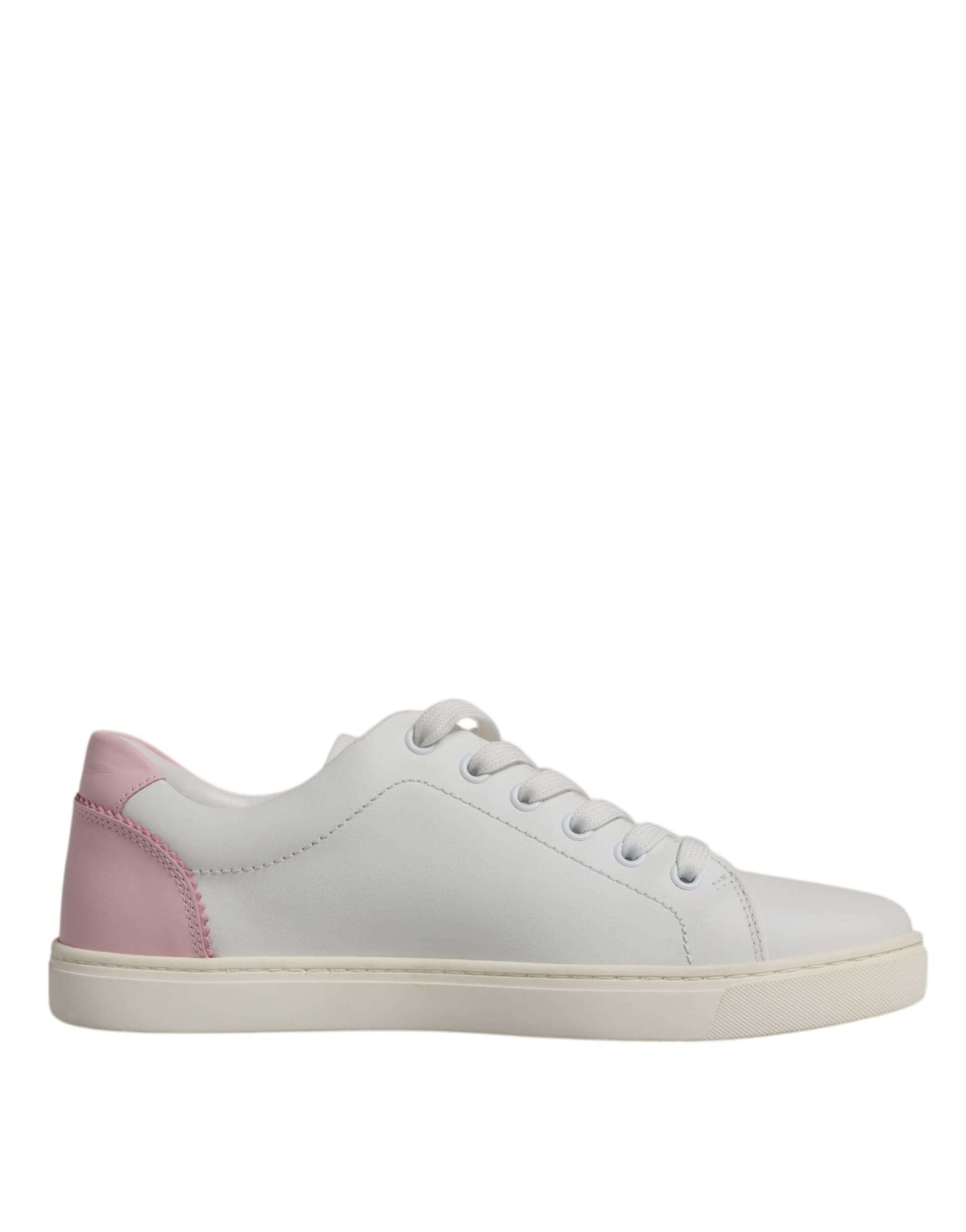 Dolce & Gabbana White Classic Calf Leather Sneakers Shoes - 6
