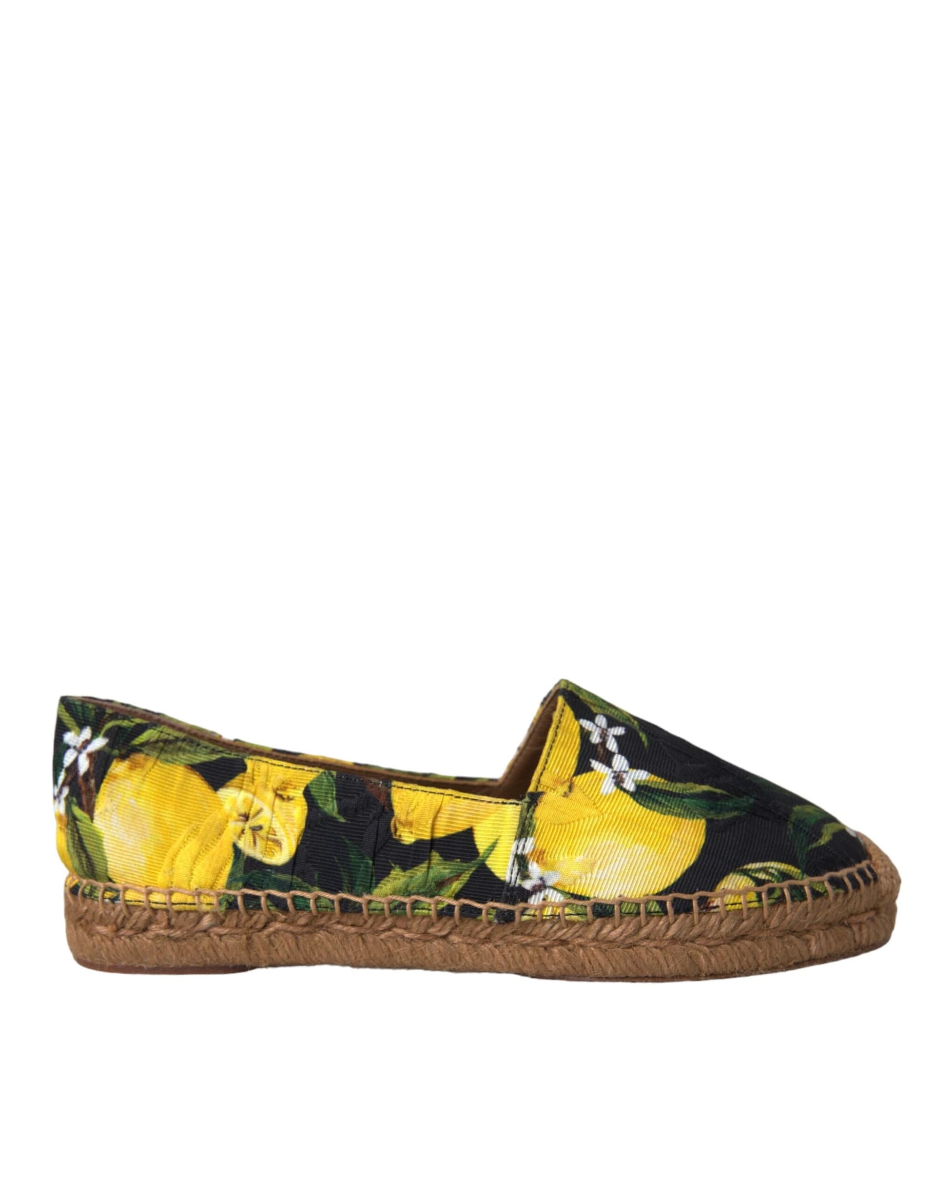 Dolce & Gabbana Multicolor Lemon Slip On Espadrilles Shoes - 5