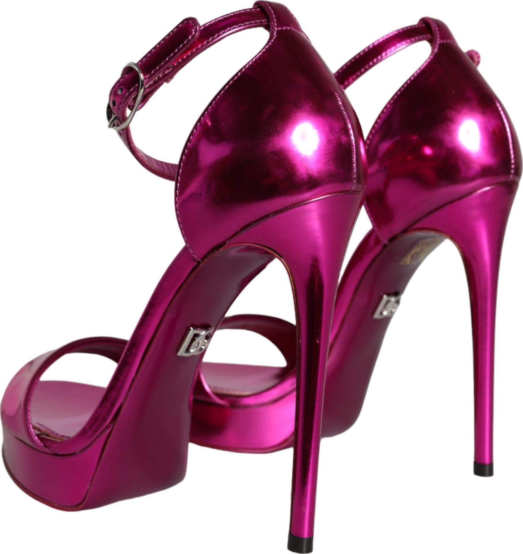 Dolce & Gabbana Fuchsia KEIRA Heels Ankle Strap Sandals Shoes - 3