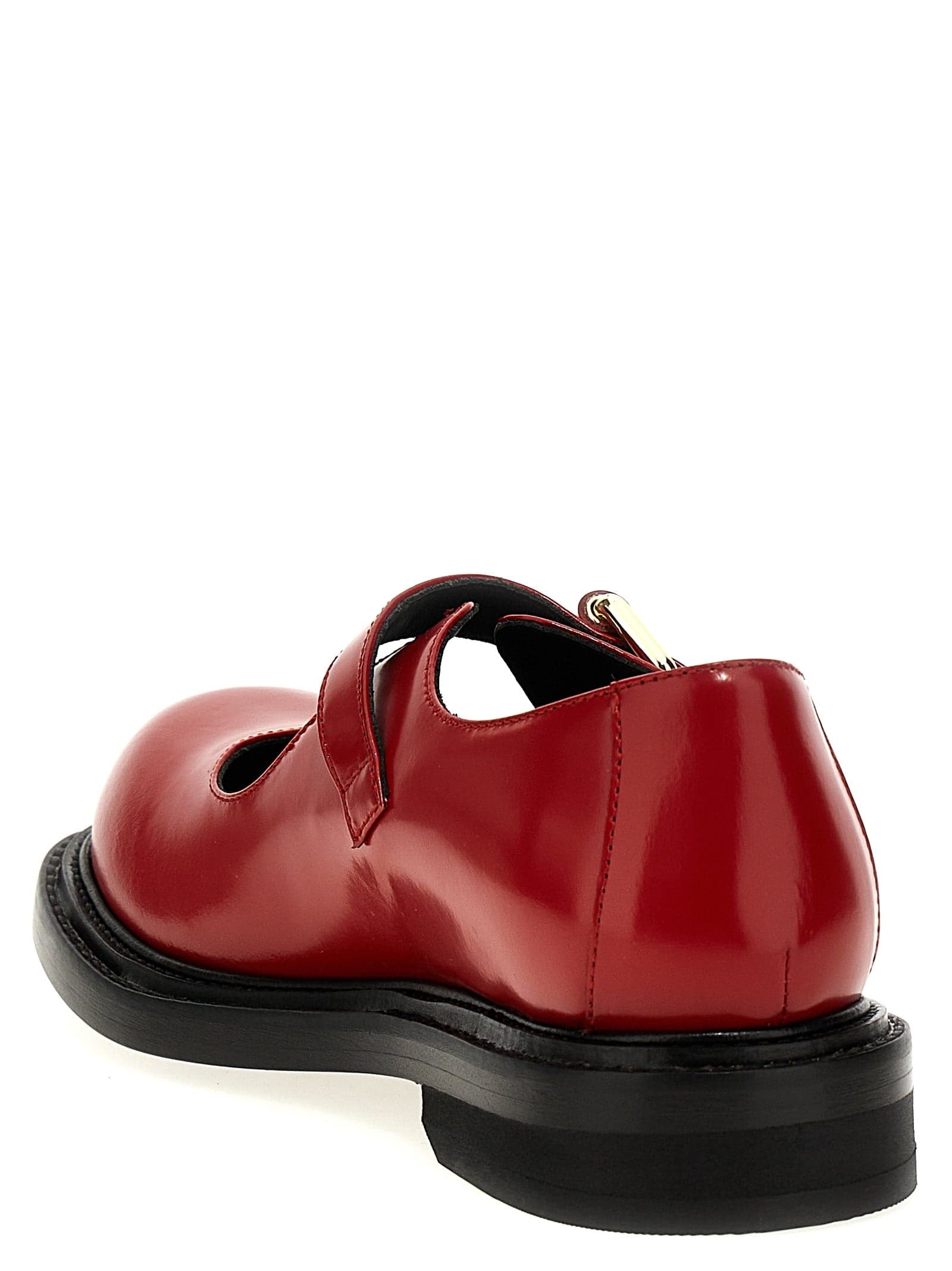 Moschino Multicolor Calfskin Flats - 3