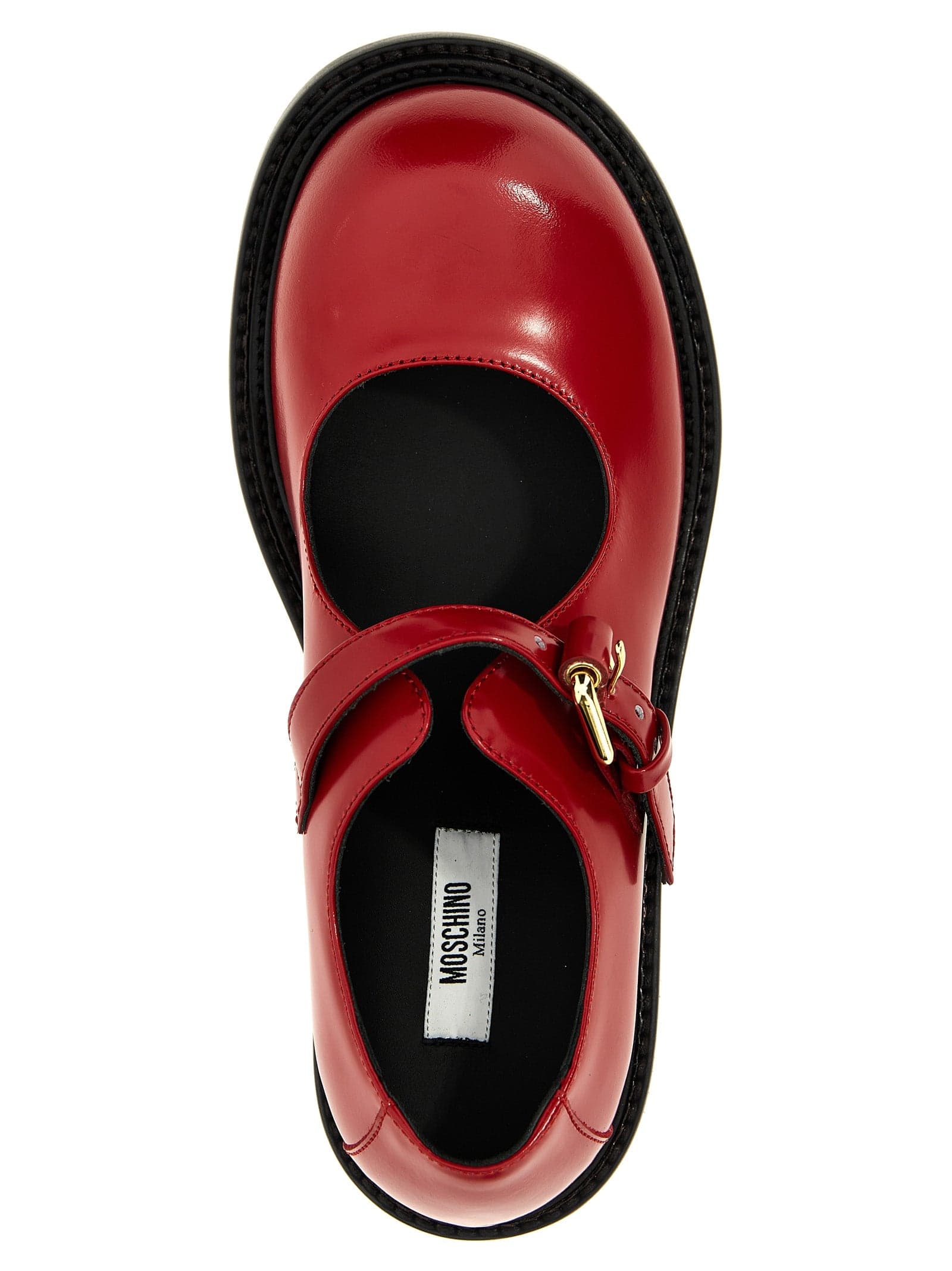 Moschino Multicolor Calfskin Flats - 4