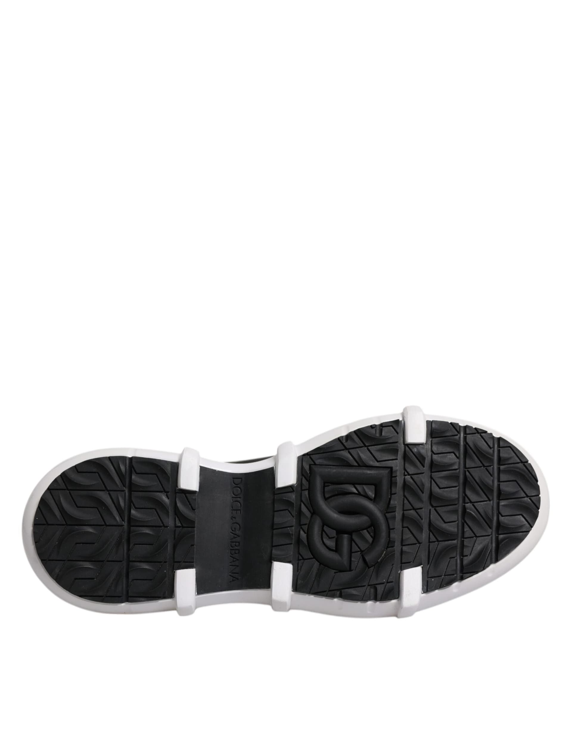 Dolce & Gabbana Black Nylon Galileo High Top Sneakers Shoes - 8