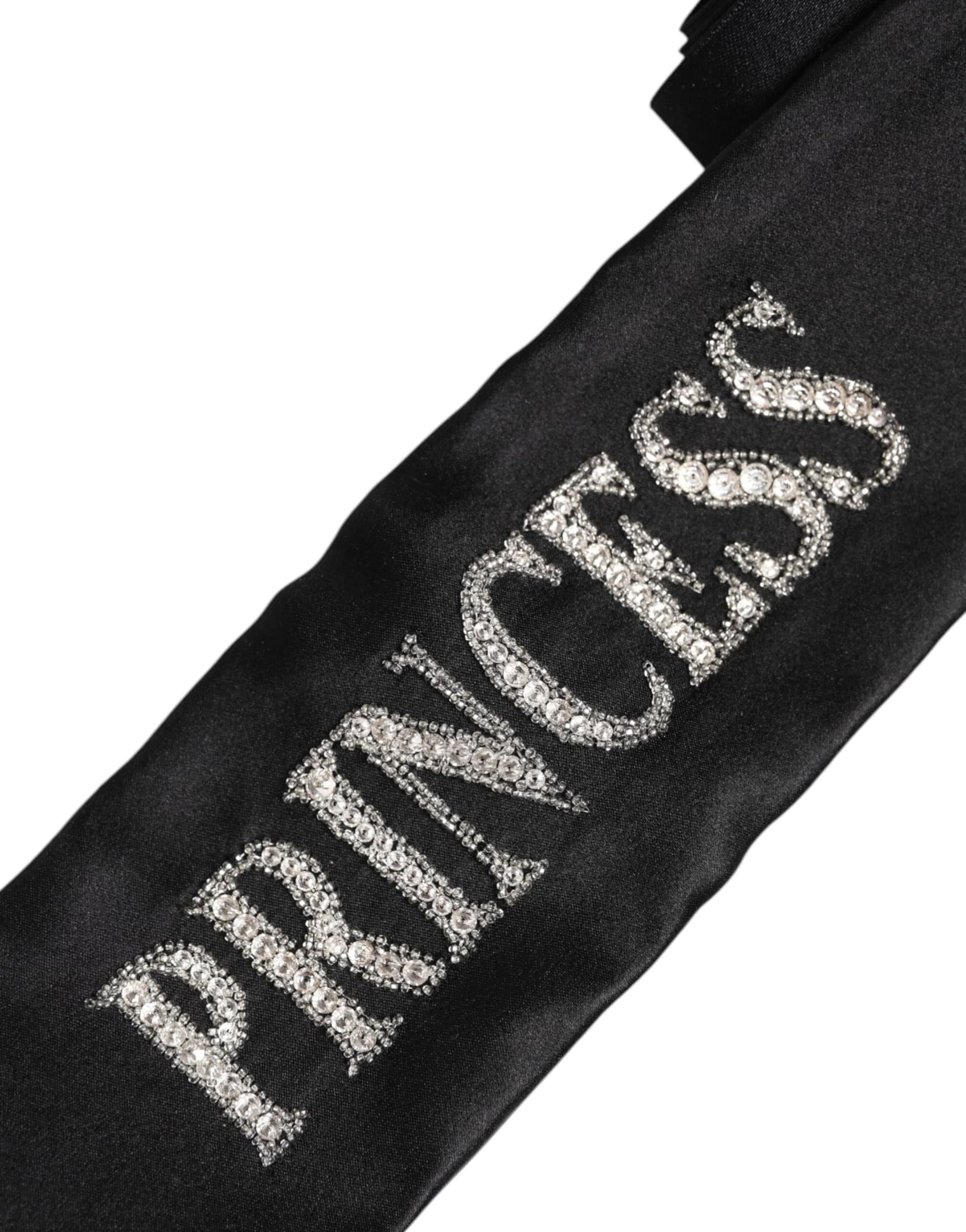 Dolce & Gabbana Black Princess Fantasy Braided Waist Belt - 3