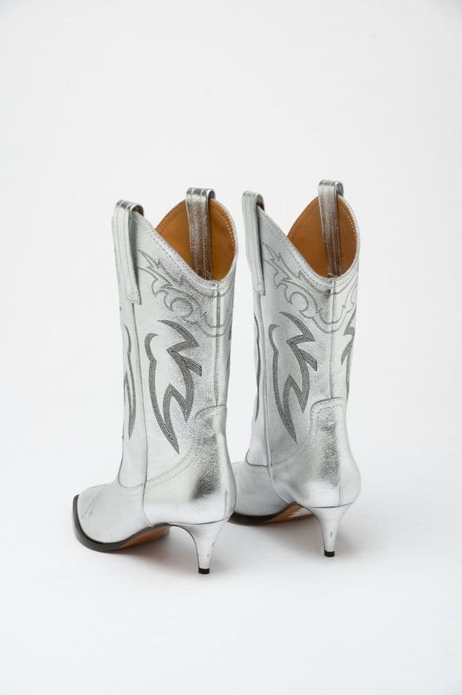 Moschino Multicolor Viscose High Heel Boots - 3
