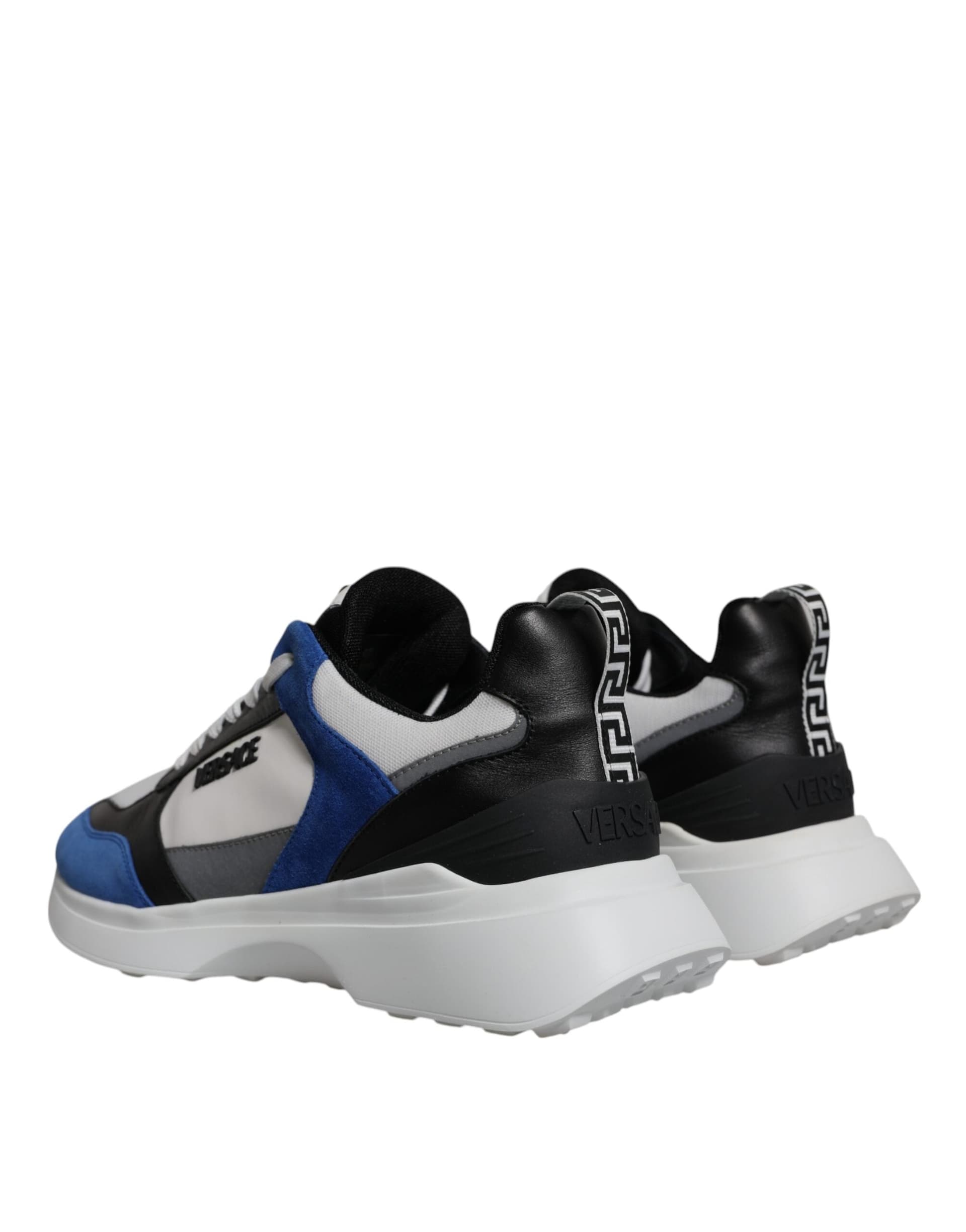 Versace Multicolor Canvas Quad Fabric Medusa Low Top Sneakers Shoes - 3