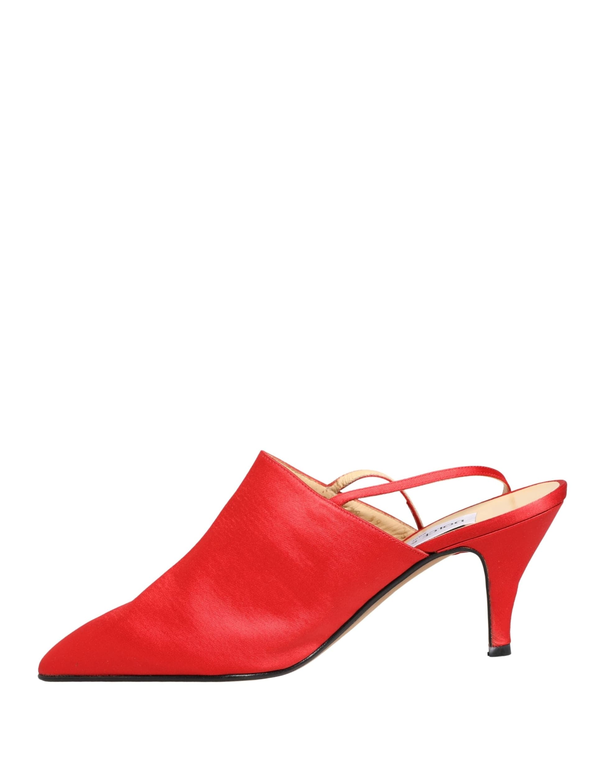 Dolce & Gabbana Red Suede Heel Slingback Shoes - 5