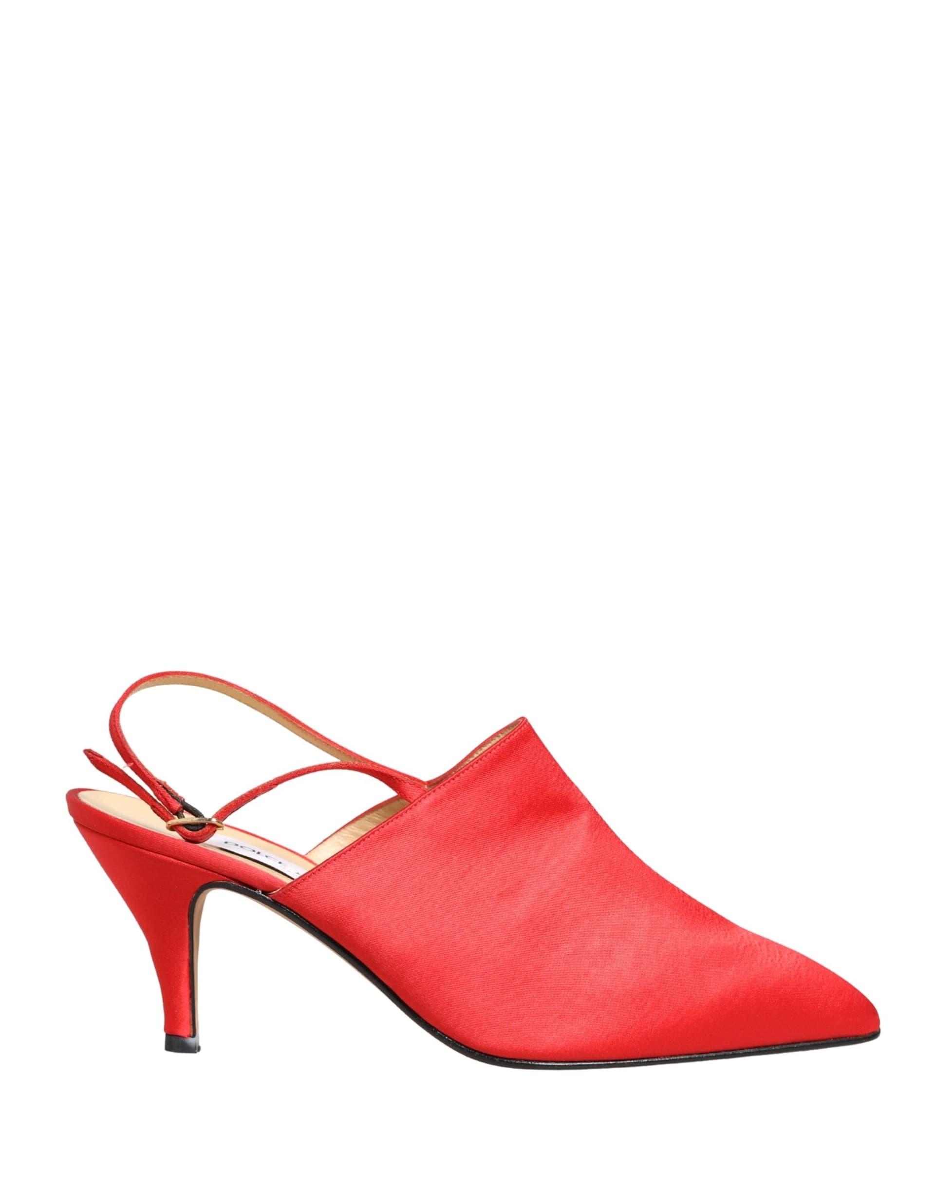 Dolce & Gabbana Red Suede Heel Slingback Shoes - 6