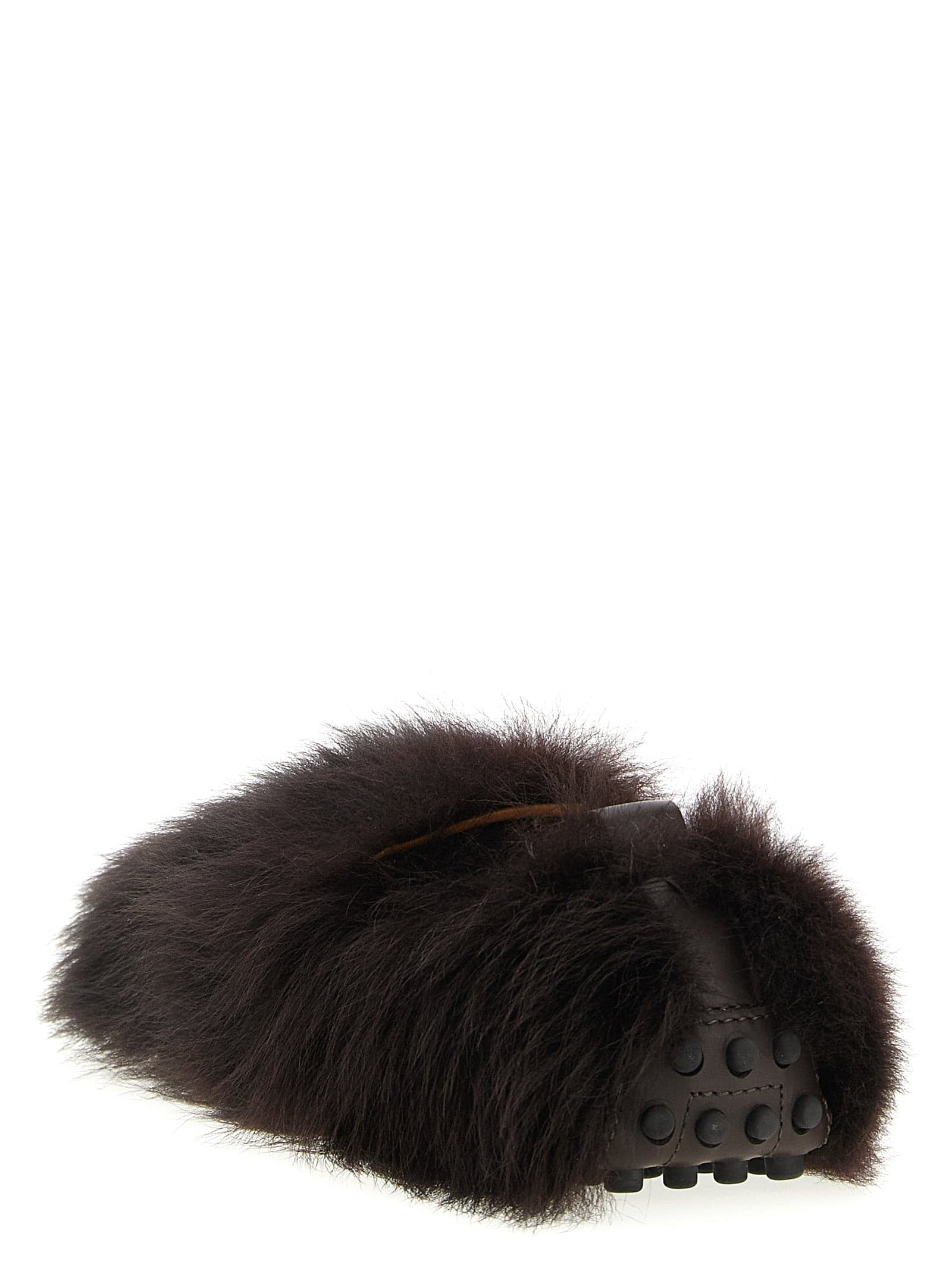 Tod's Brown Lamb Leather Slip-On Loafers - 3