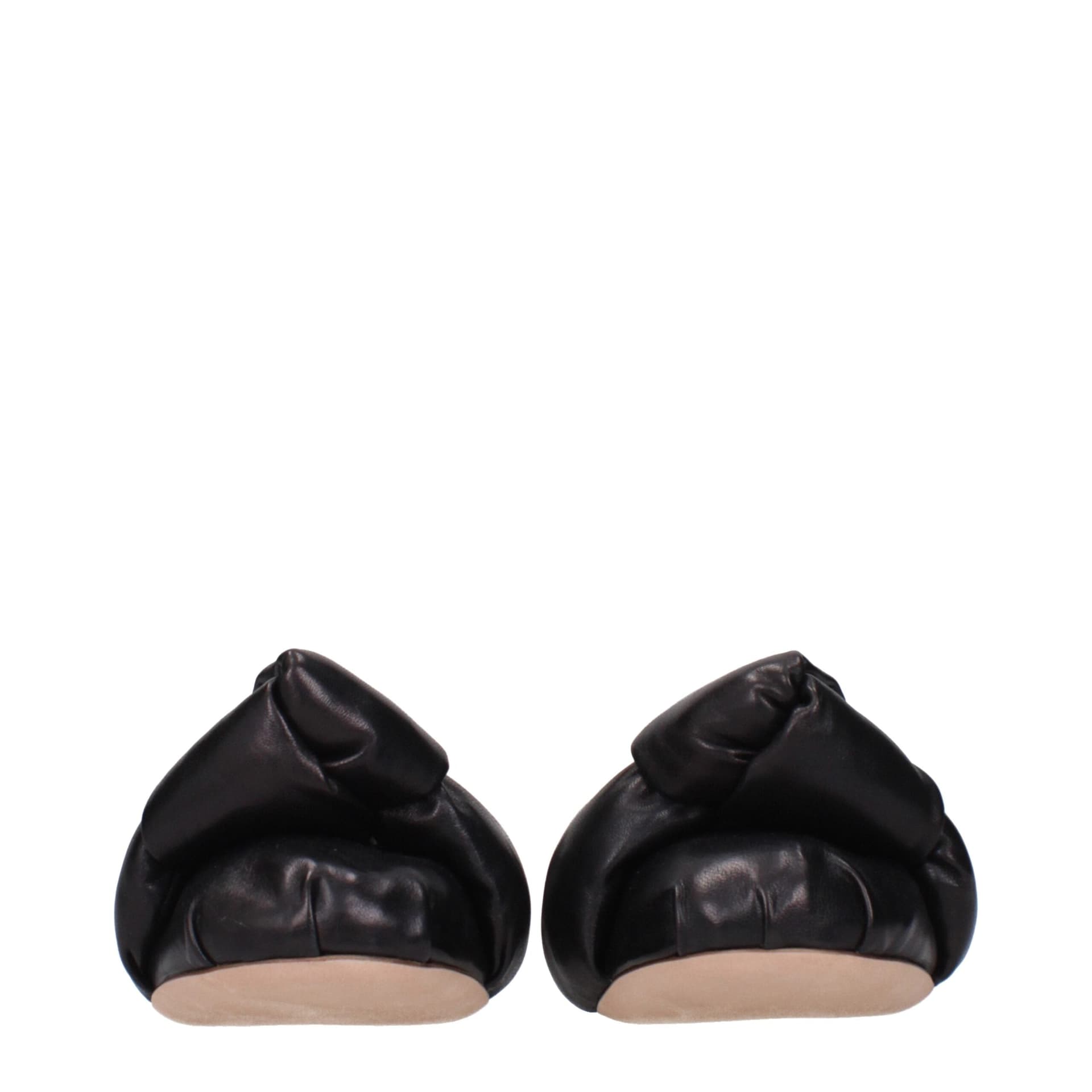 Miu Miu Black Leather Ballet Flats - 3
