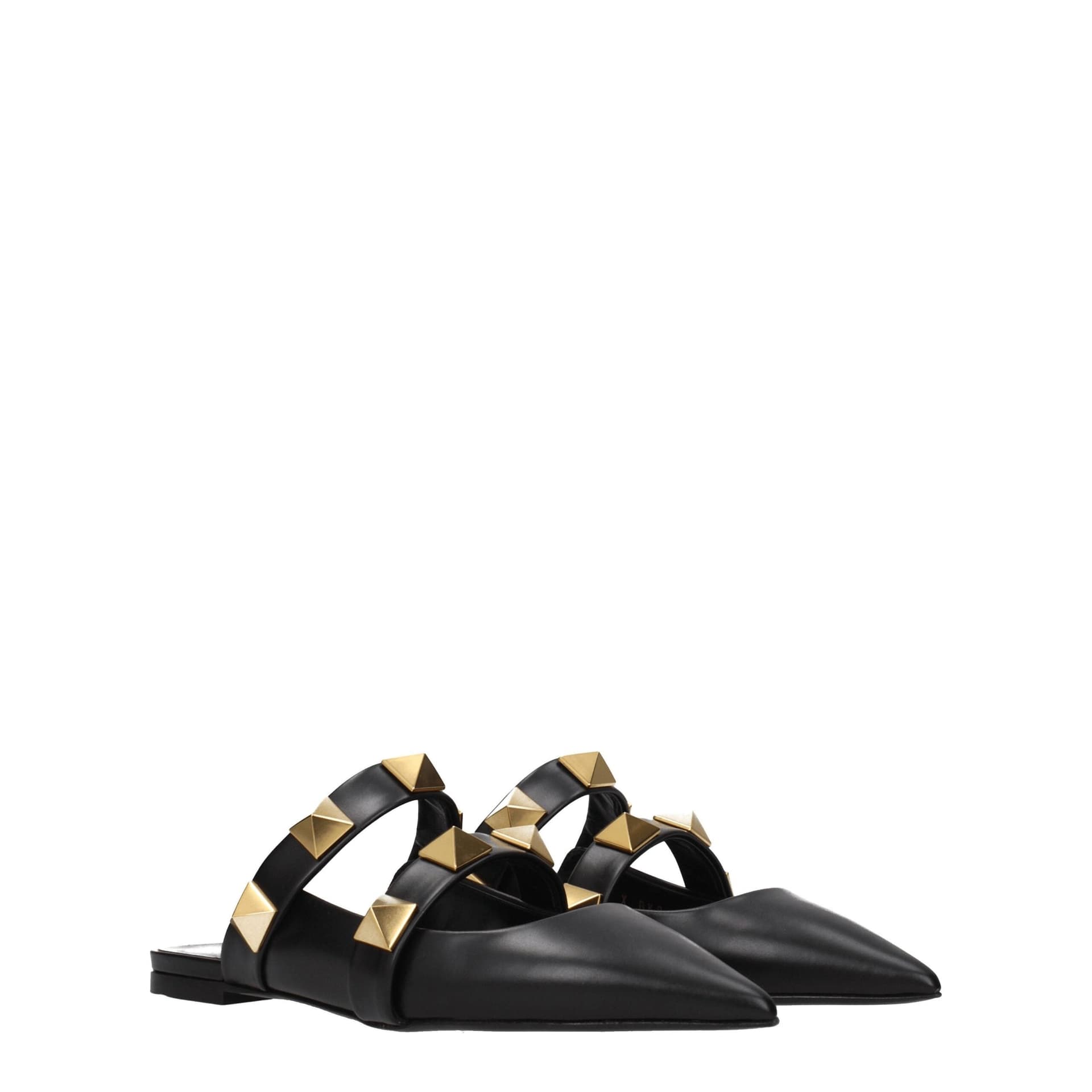 Valentino Garavani Black Leather Mules - 2