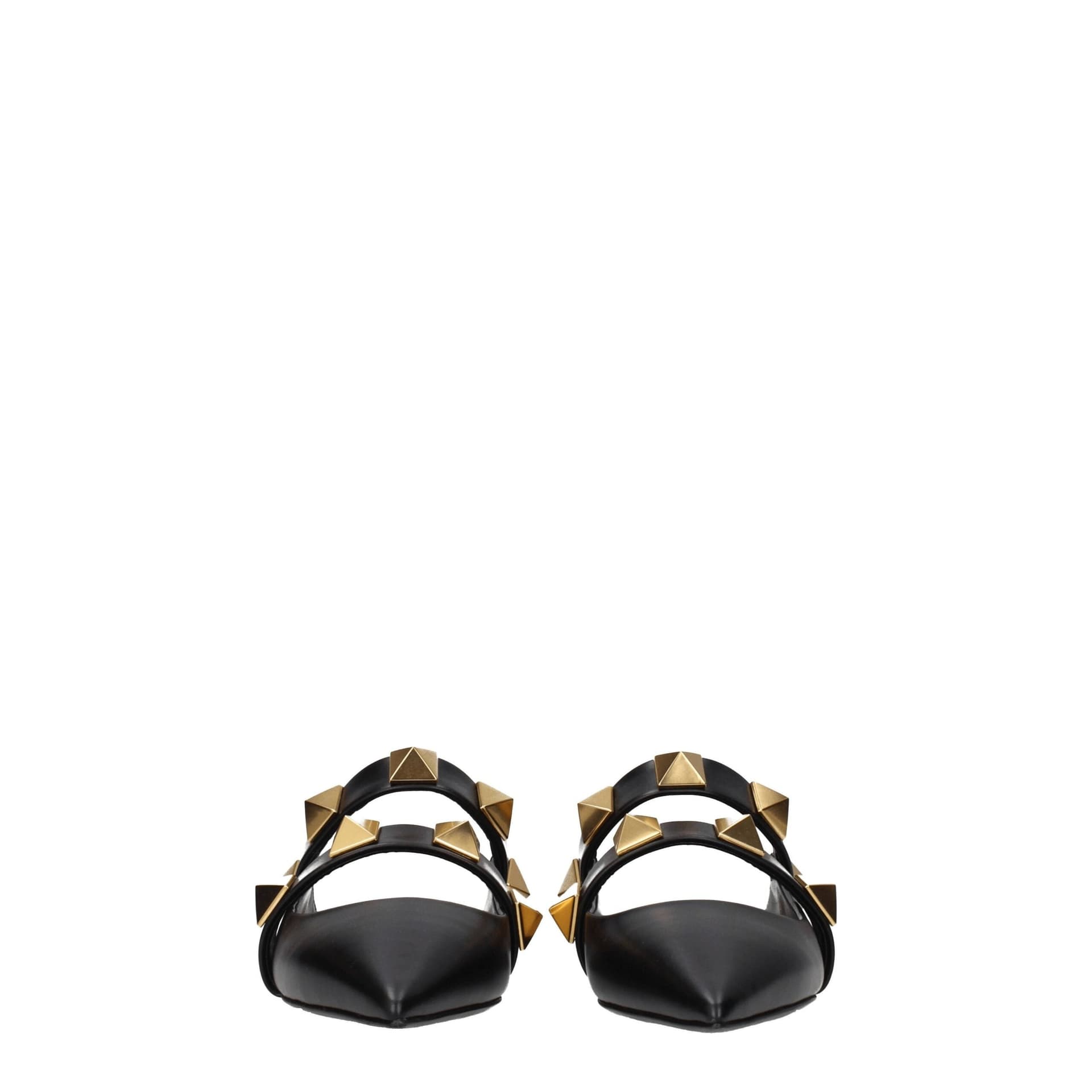 Valentino Garavani Black Leather Mules - 3