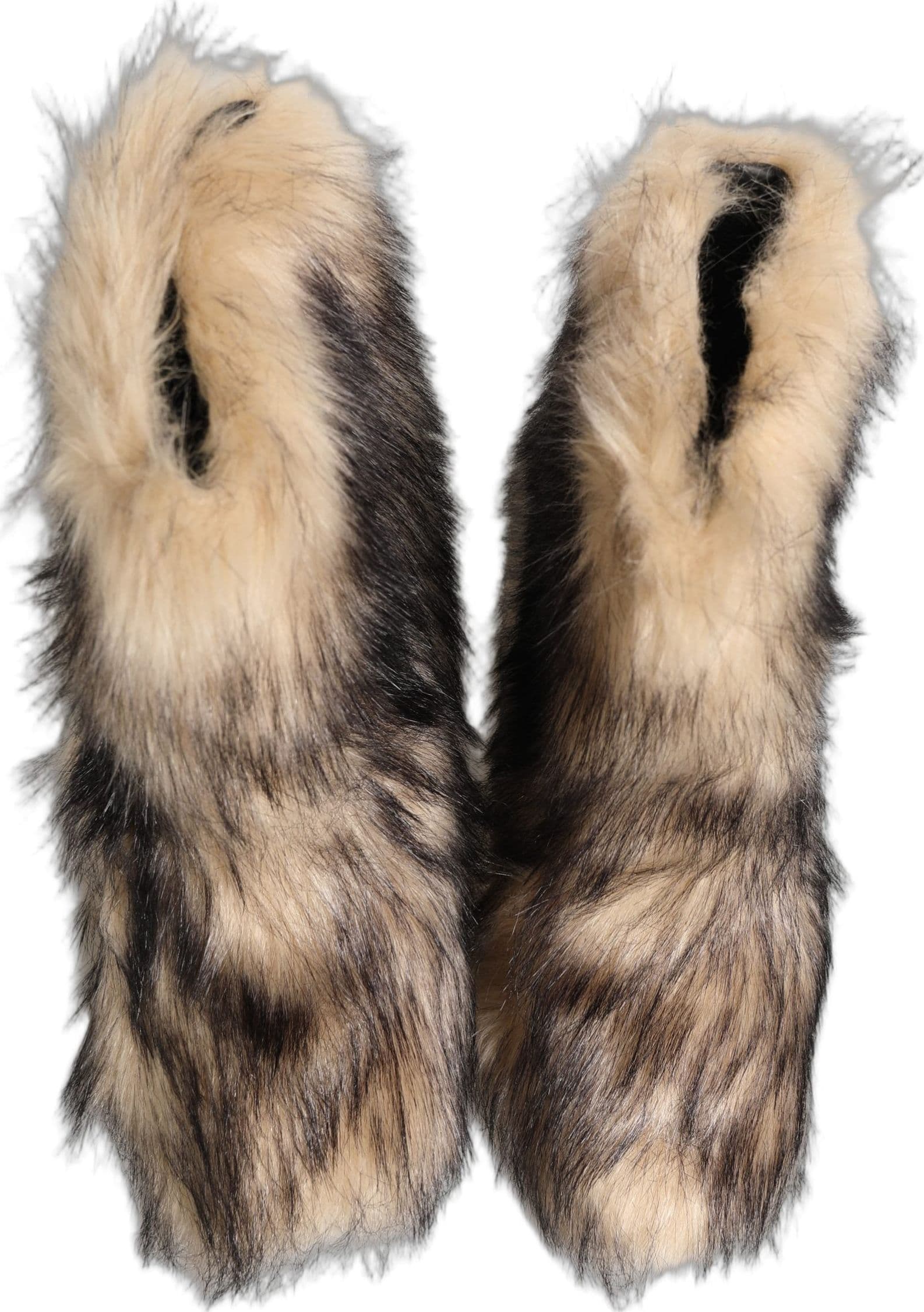 Dolce & Gabbana Brown Faux Fur Mid Calf Men Boots Shoes - 3