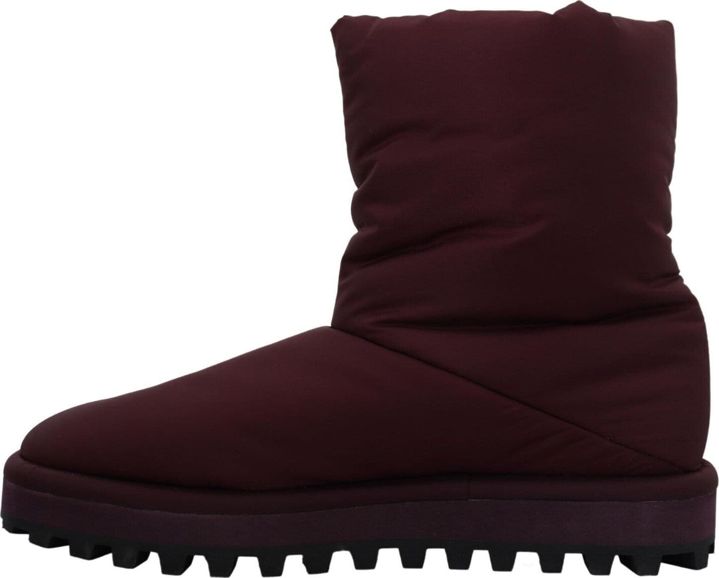 Dolce & Gabbana Bordeaux Nylon Boots Padded Mid Shoes - 2