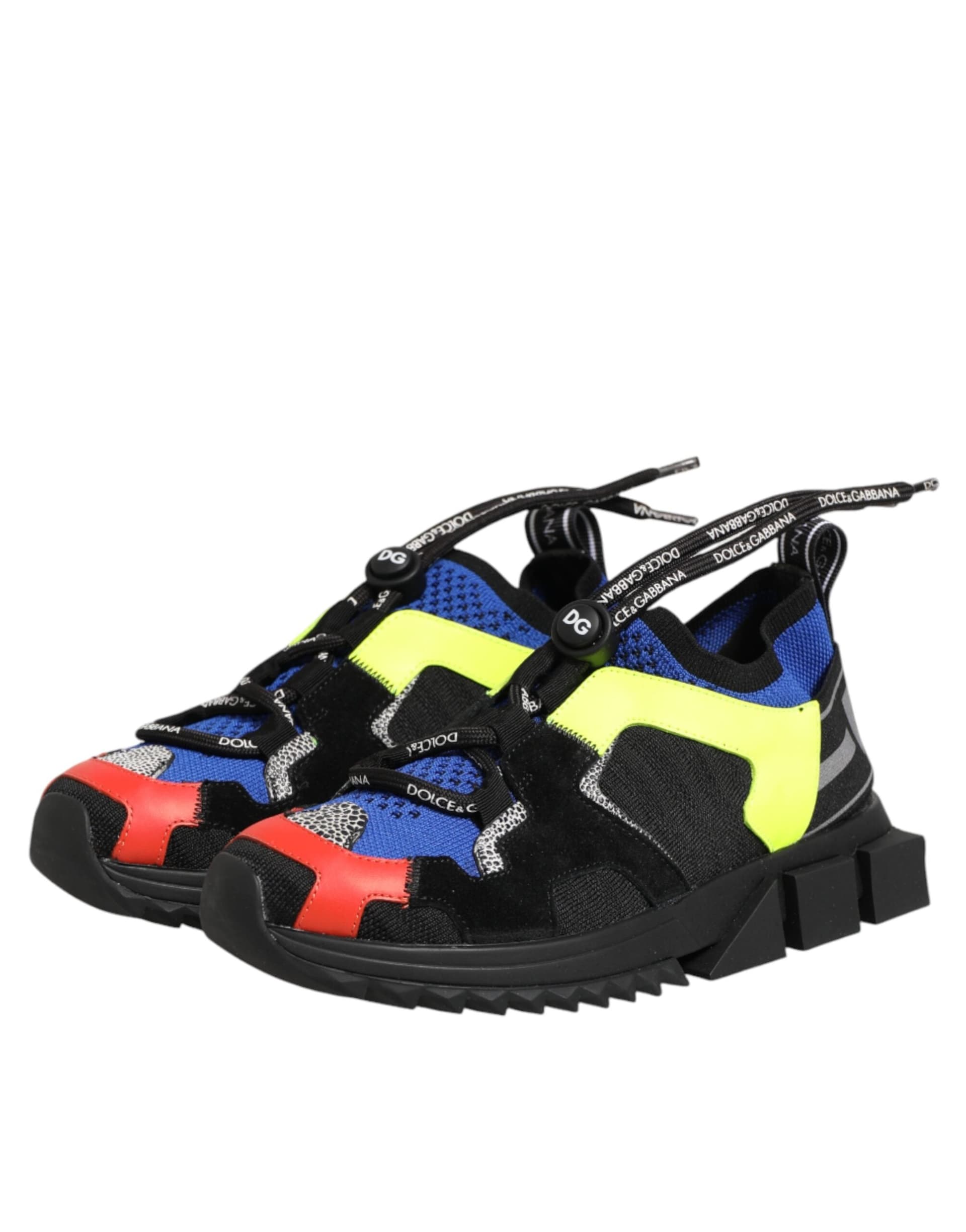 Dolce & Gabbana Multicolor Low Top Sorrento Sneakers Shoes - 3