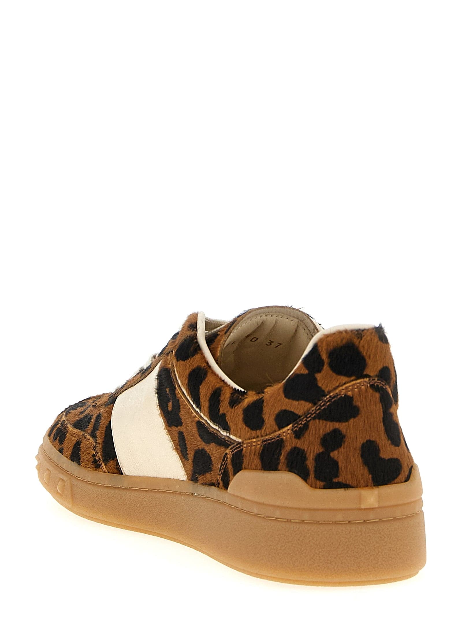 Valentino Garavani Brown Calfskin Low Top Sneakers - 3
