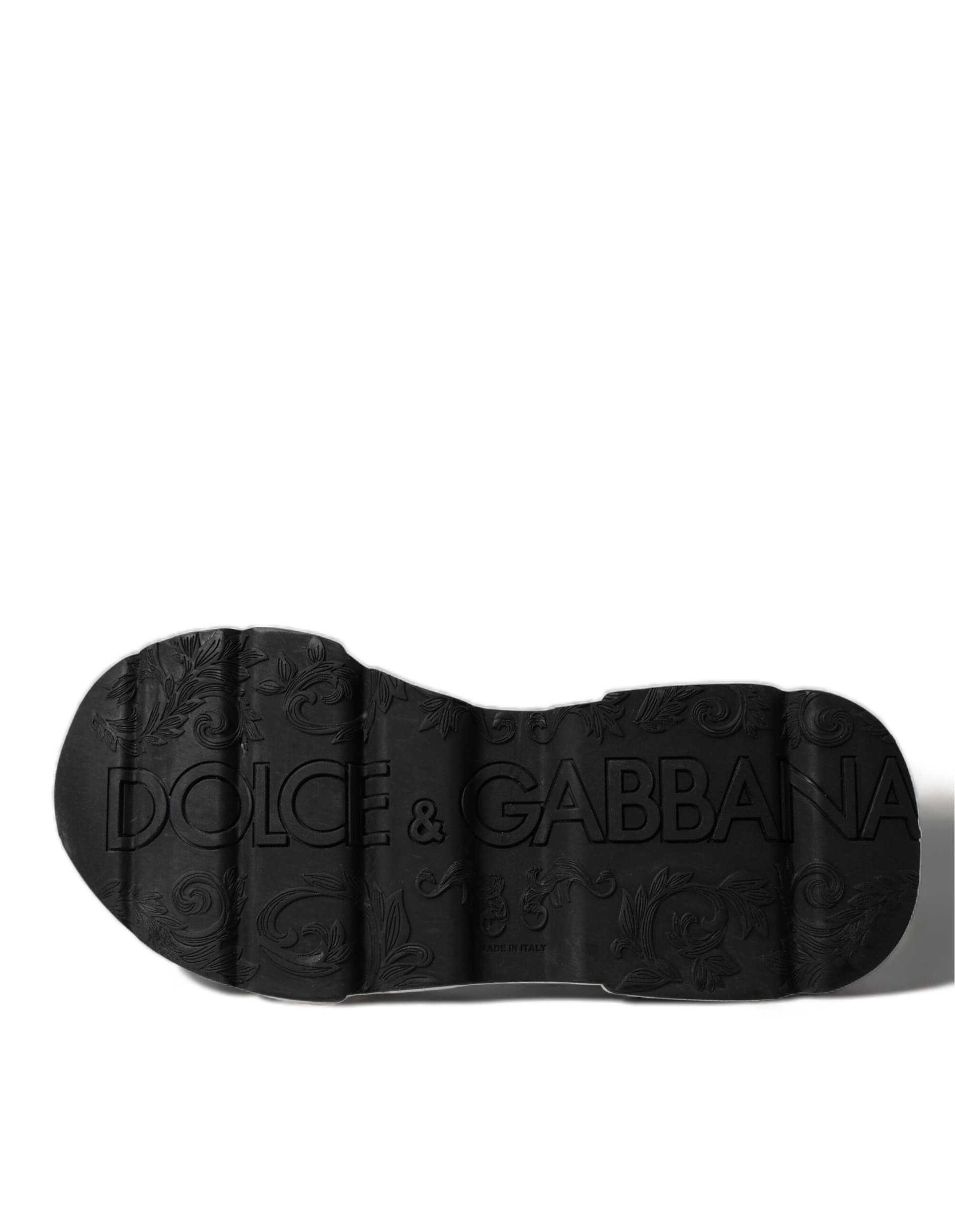 Dolce & Gabbana White Black Low Top Daymaster Sneakers Shoes - 6