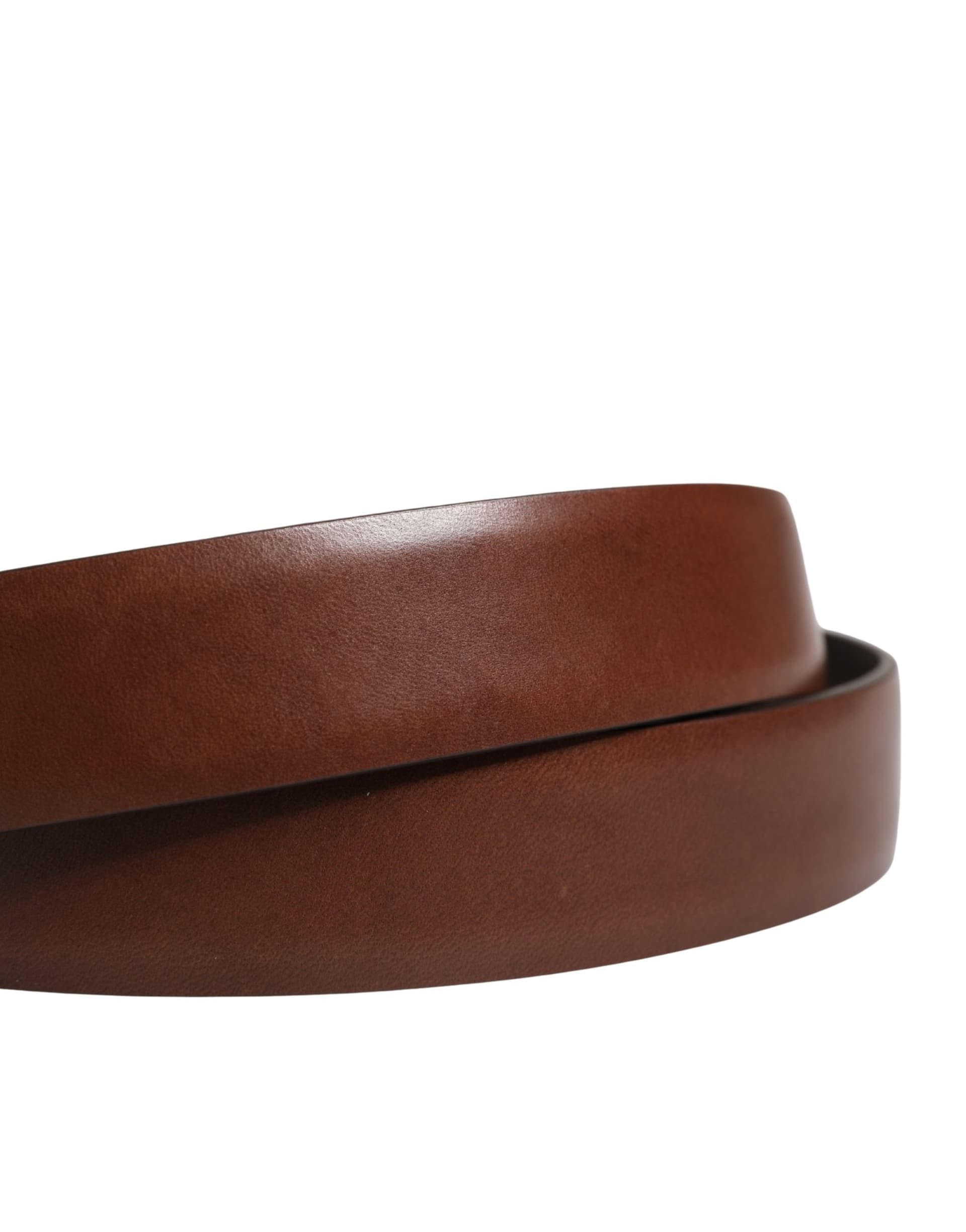 Dolce & Gabbana Men Brown Classic Leather Metal Buckle Belt - 4