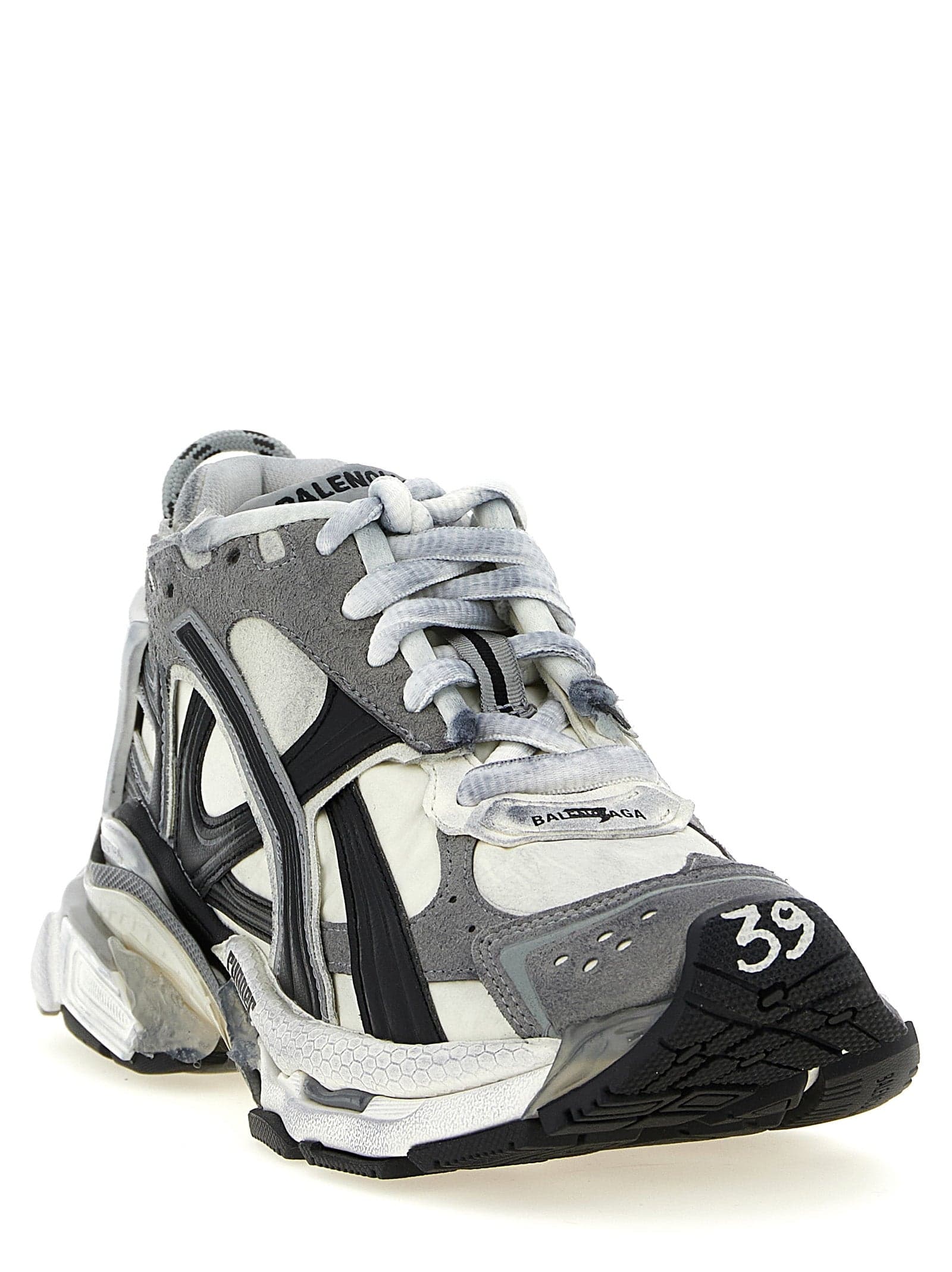 Balenciaga Gray Polyethylene Athletic Sneakers - 2