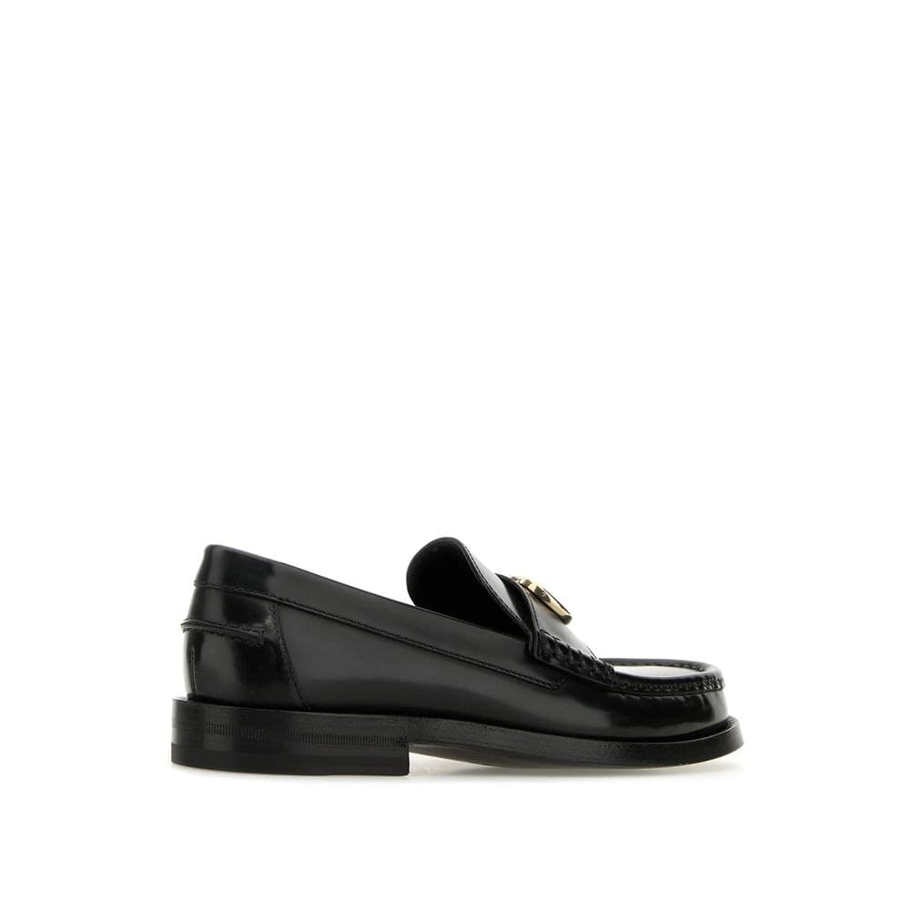 Gucci Black Leather Slip-On Loafers - 3