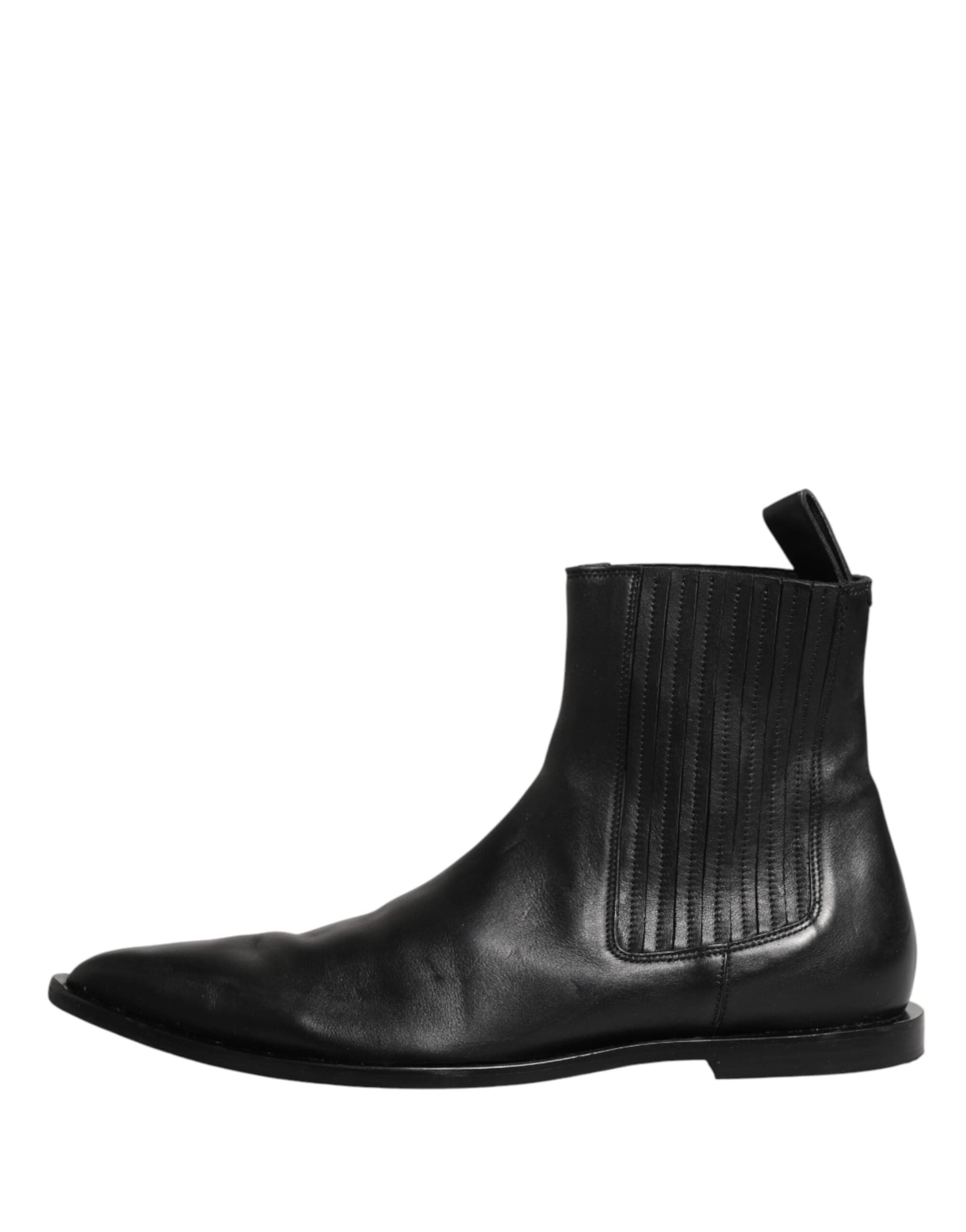 Dolce & Gabbana Black Chelsea Men Short Ankle Boots Shoes - 4