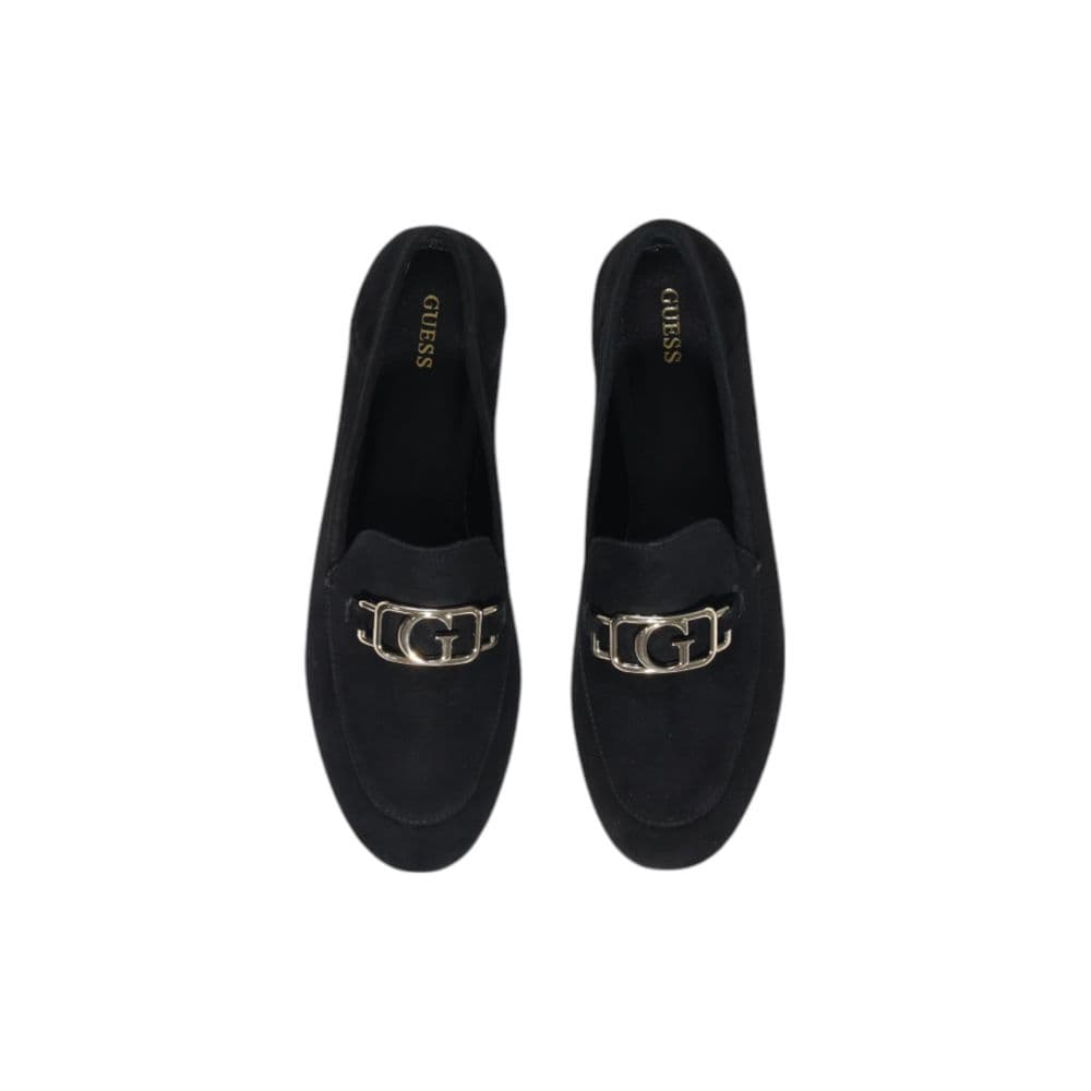 Guess Black Leather Platform Pumps - 5