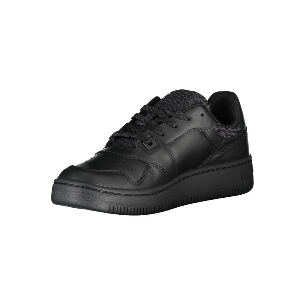 Tommy Hilfiger Black Leather Women Sneaker - 3