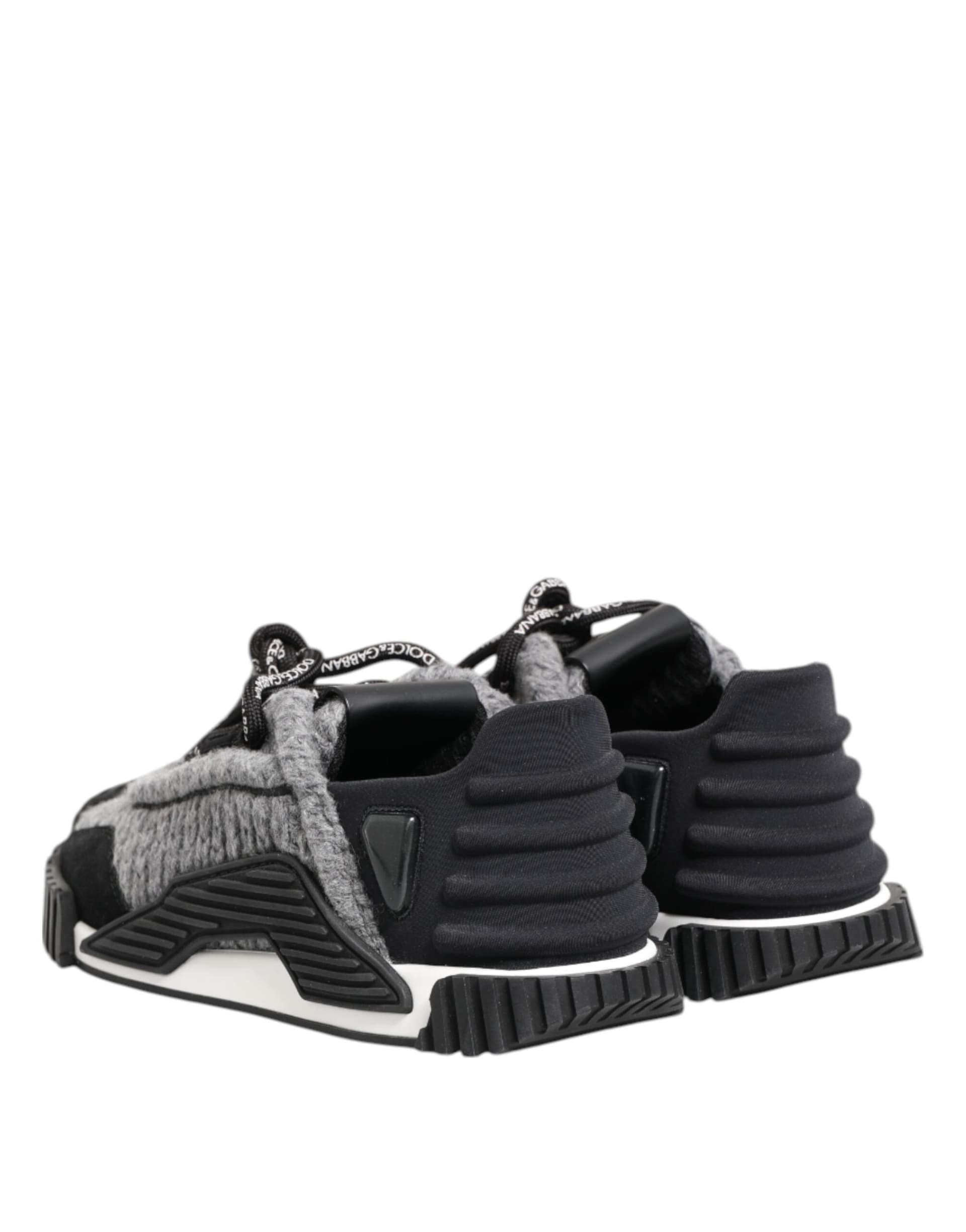 Dolce & Gabbana Black Gray NS1 Low Top Sneakers Shoes - 4