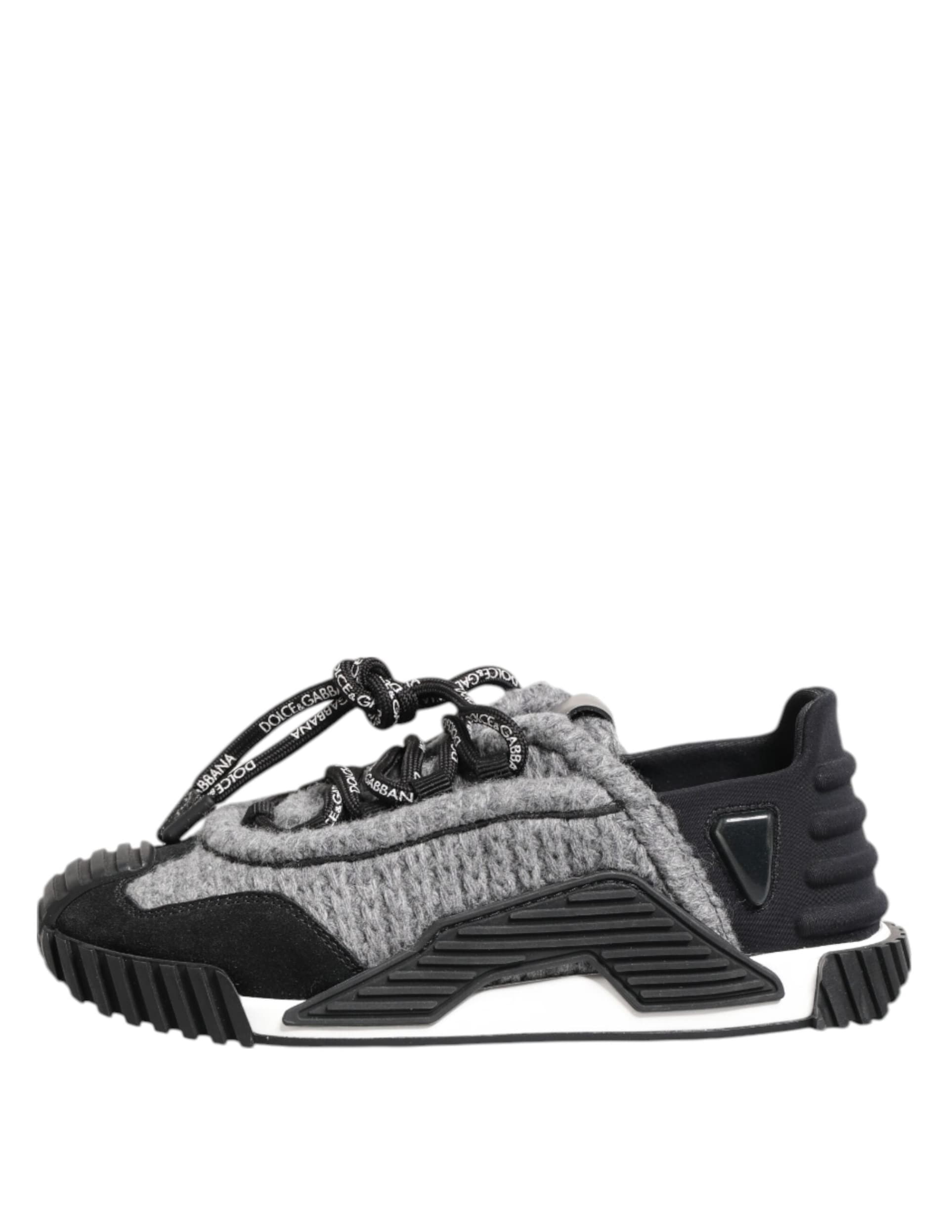 Dolce & Gabbana Black Gray NS1 Low Top Sneakers Shoes - 5