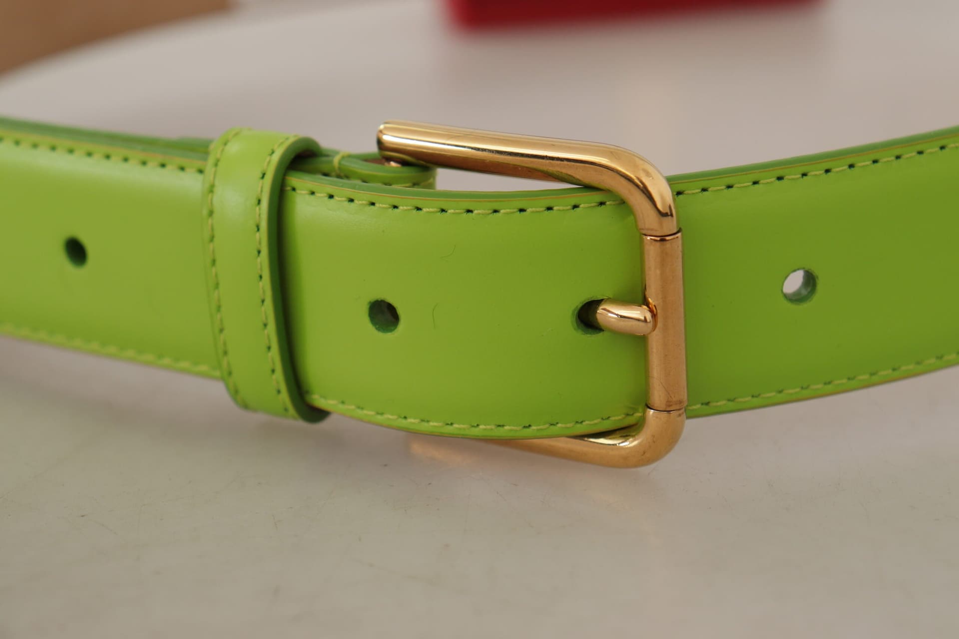 Dolce & Gabbana Green Leather Devotion Heart Micro Bag Headphones Belt - 2