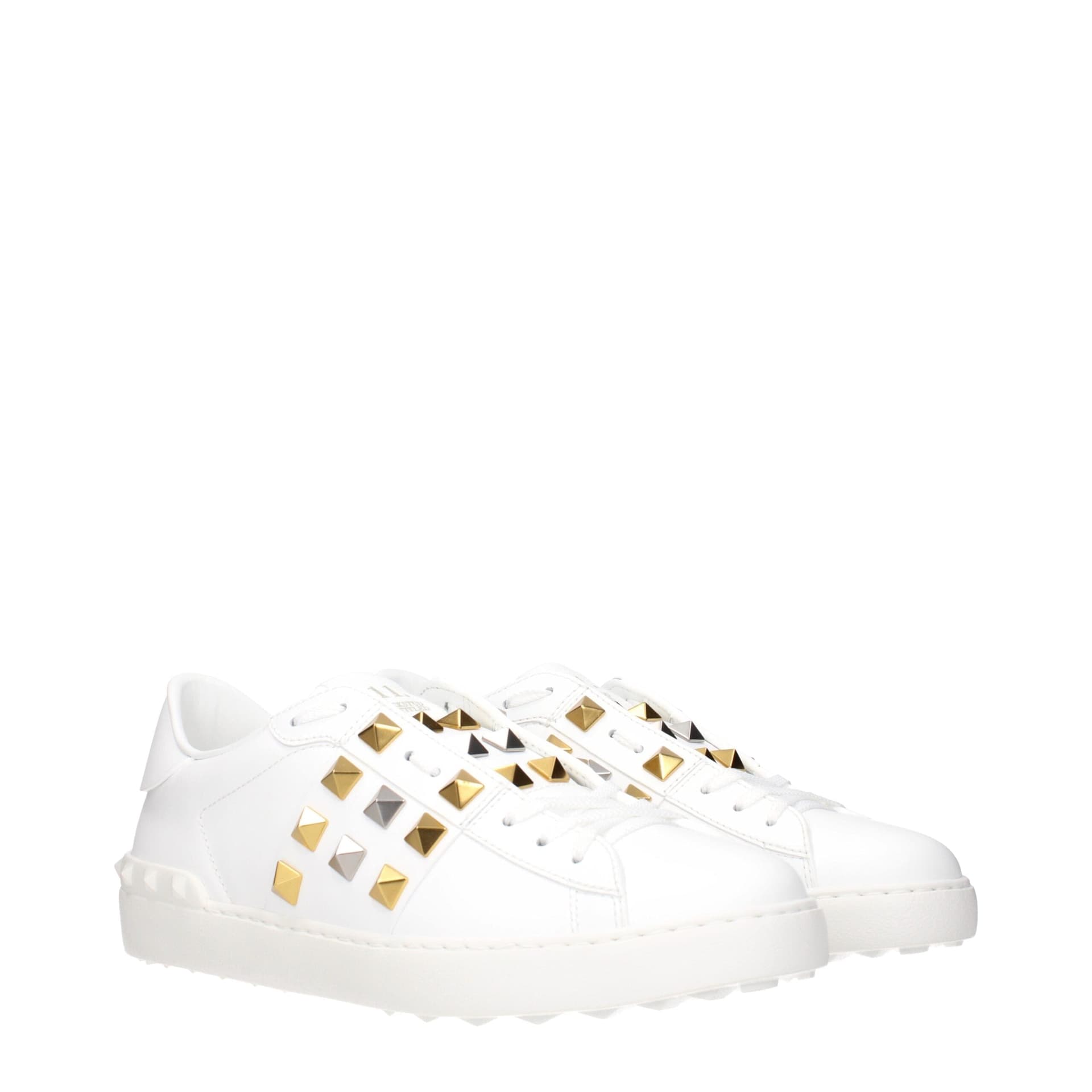 Valentino Garavani White Leather Low Top Sneakers - 2