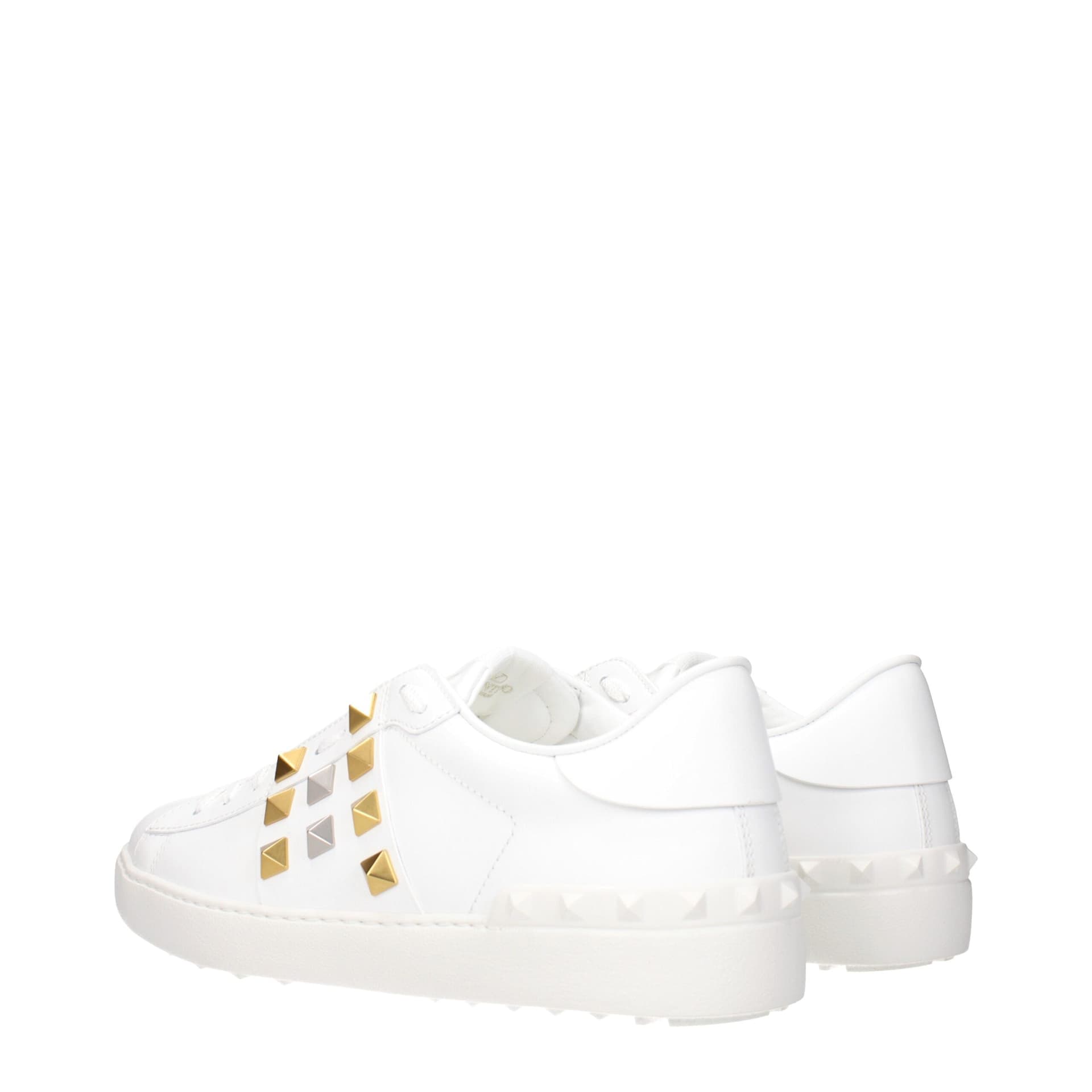 Valentino Garavani White Leather Low Top Sneakers - 4