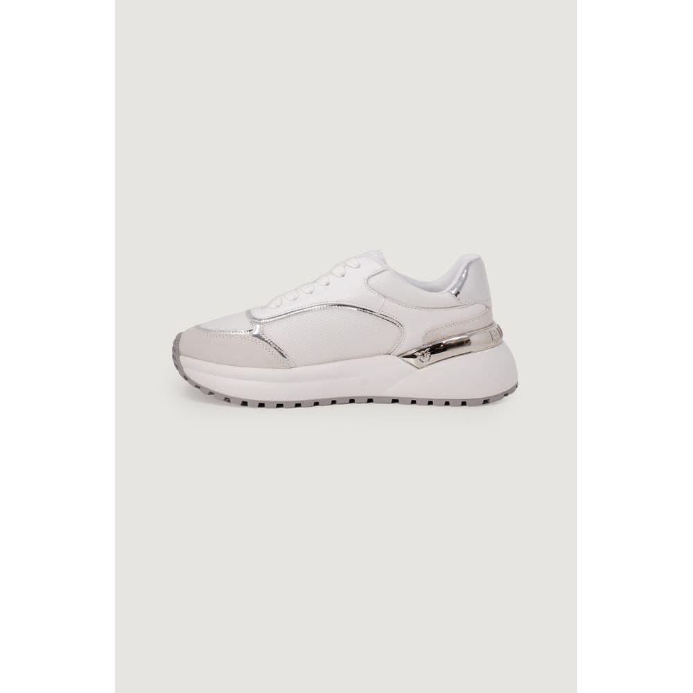 PINKO White Leather Low Top Sneakers - 4