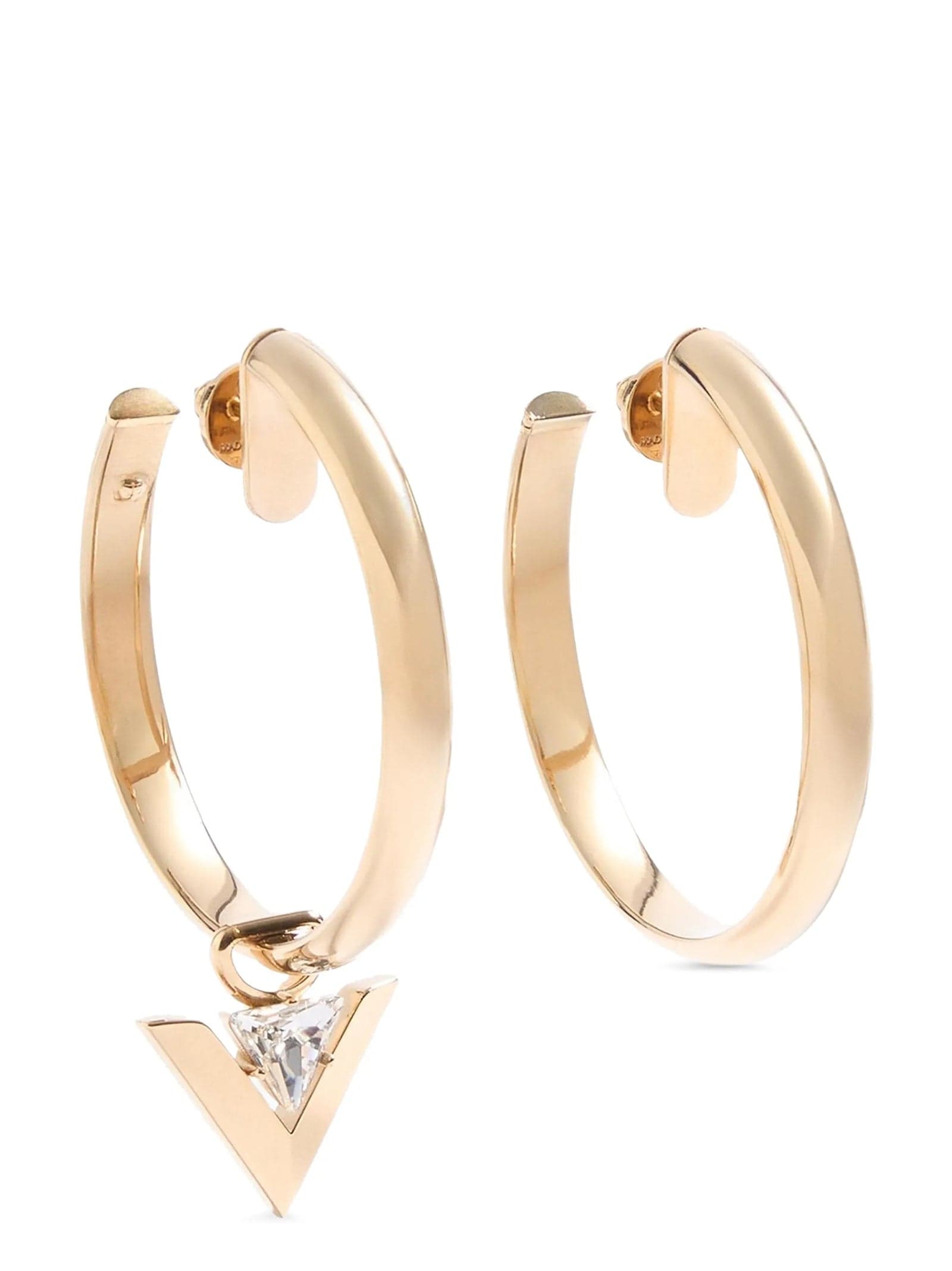 Valentino Garavani Gold Brass Earrings - 2