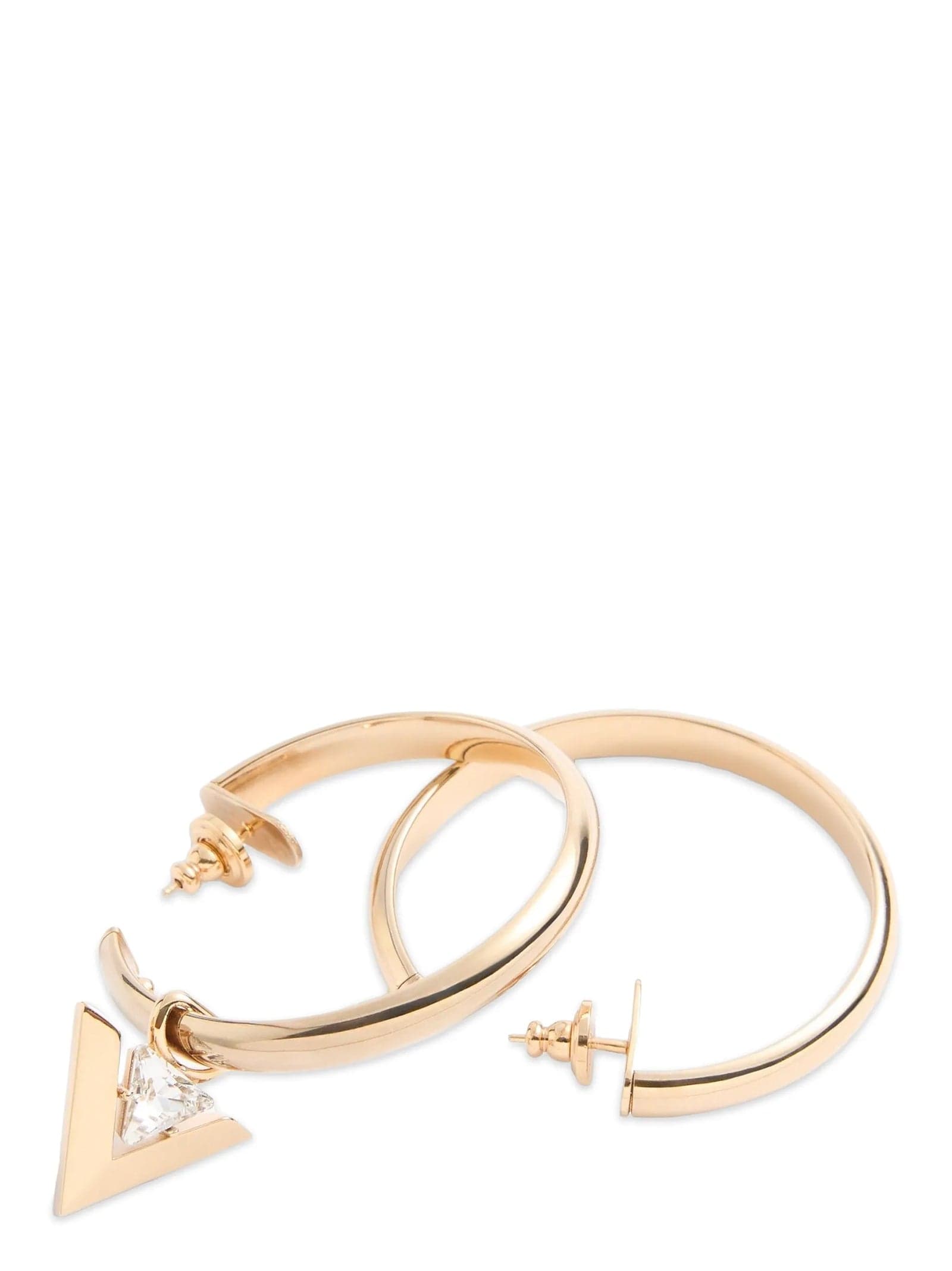 Valentino Garavani Gold Brass Earrings - 3