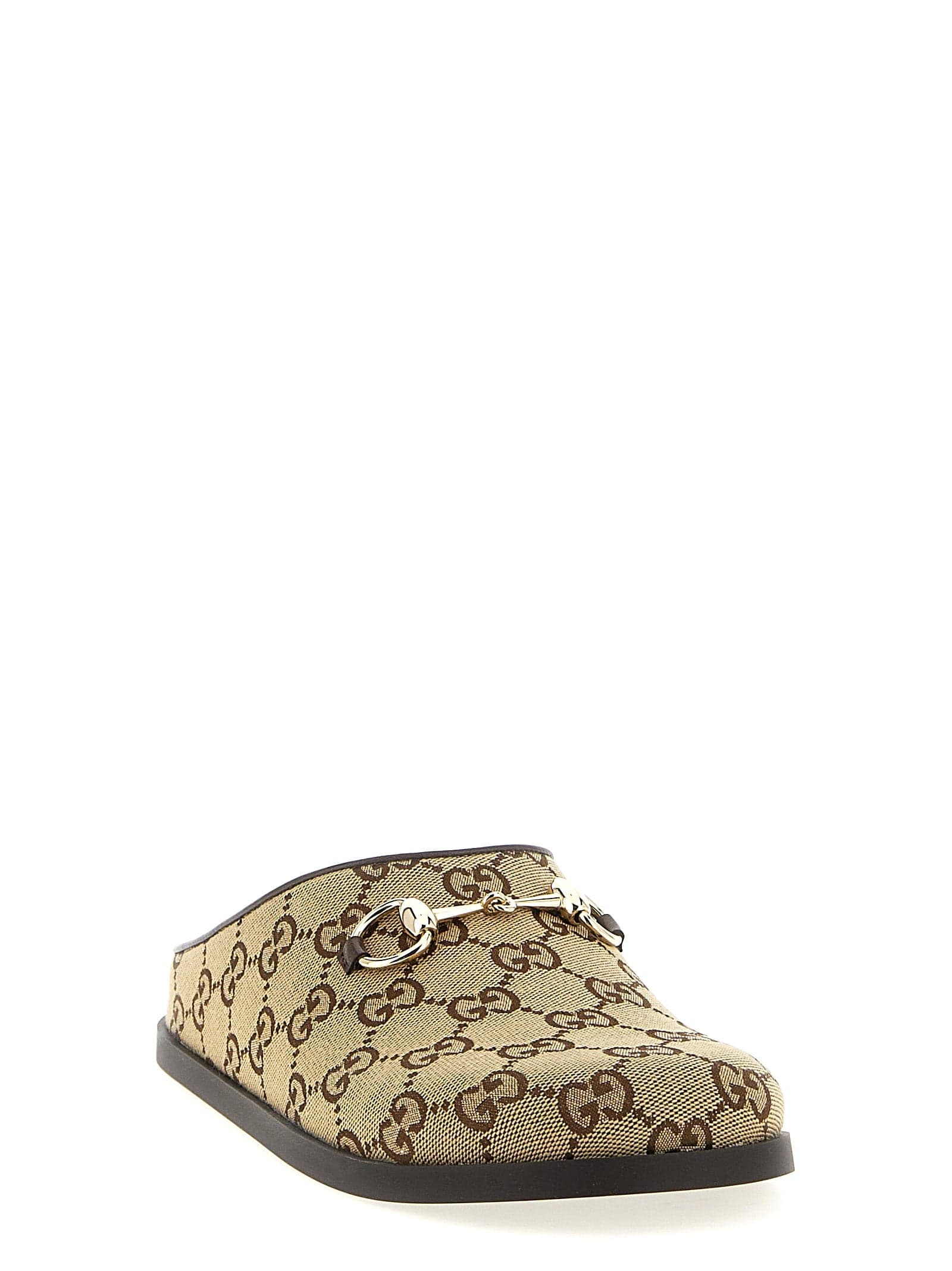 Gucci Beige Cotton Mules - 2
