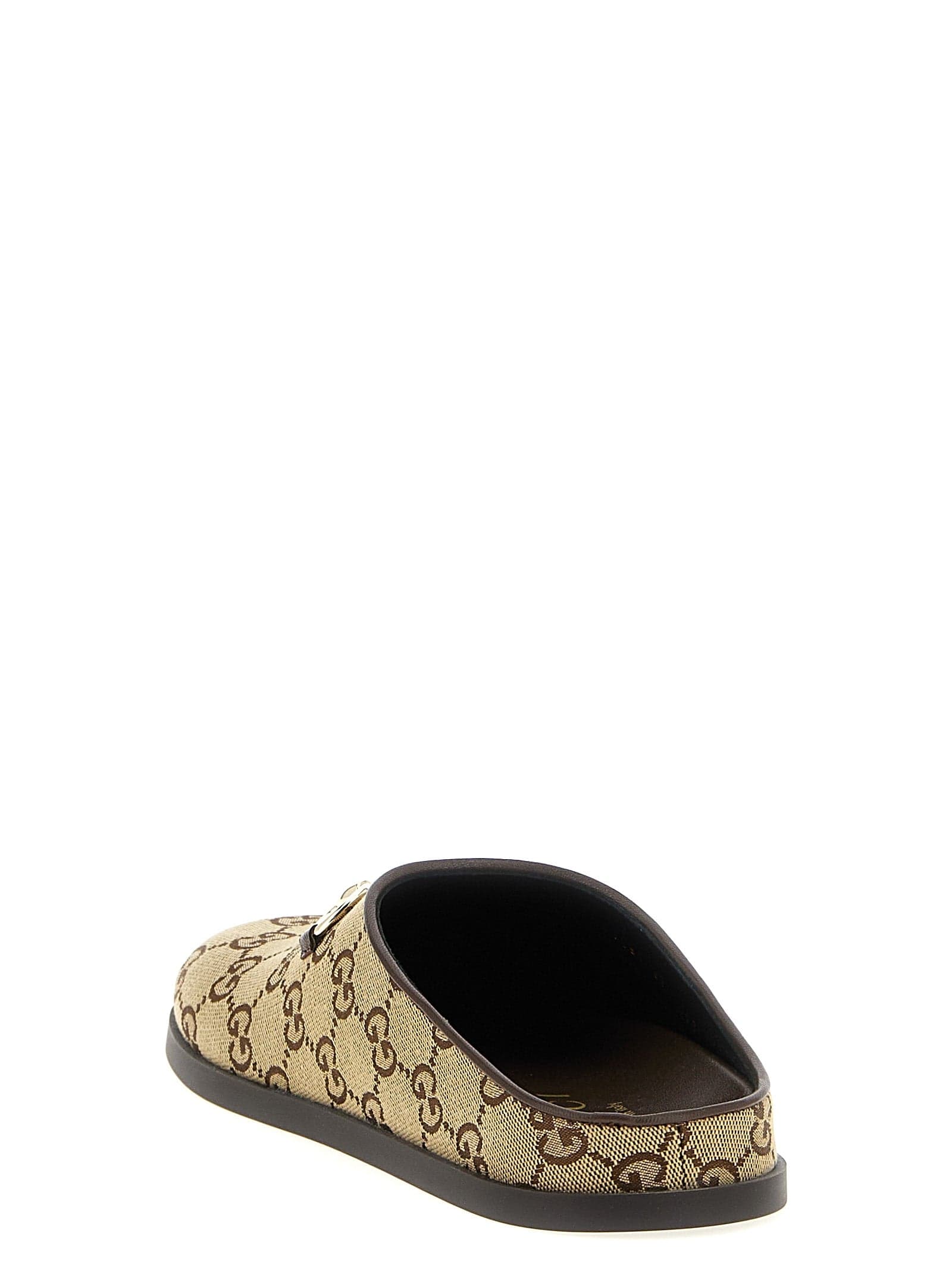 Gucci Beige Cotton Mules - 3