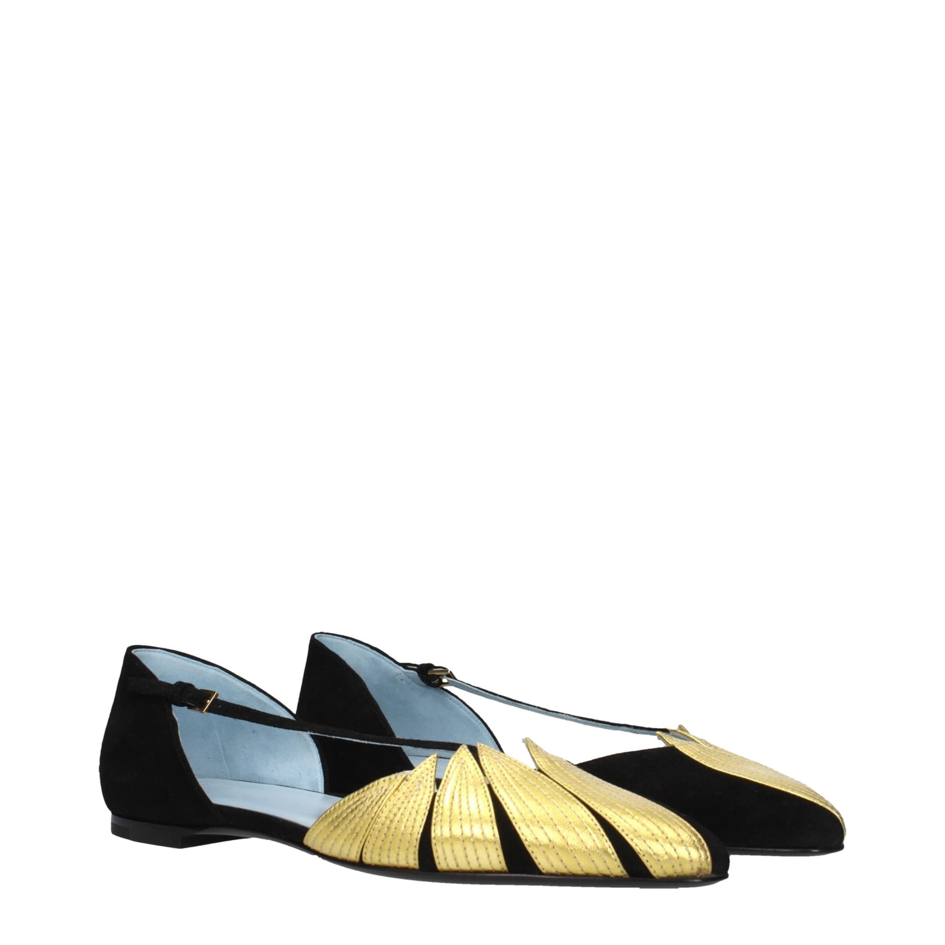 Valentino Garavani Black Leather Flat Sandals - 2